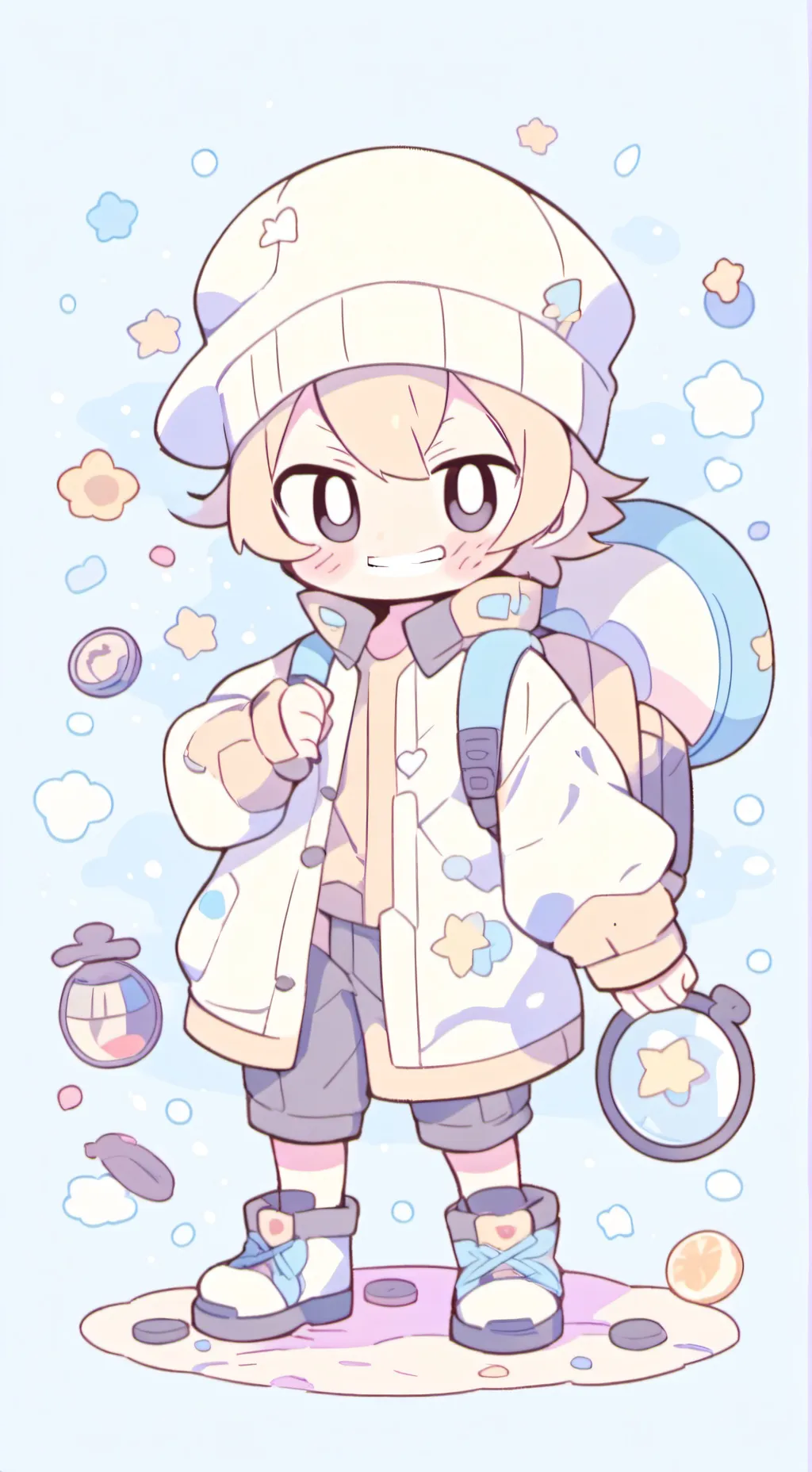 ai character: Glisten background