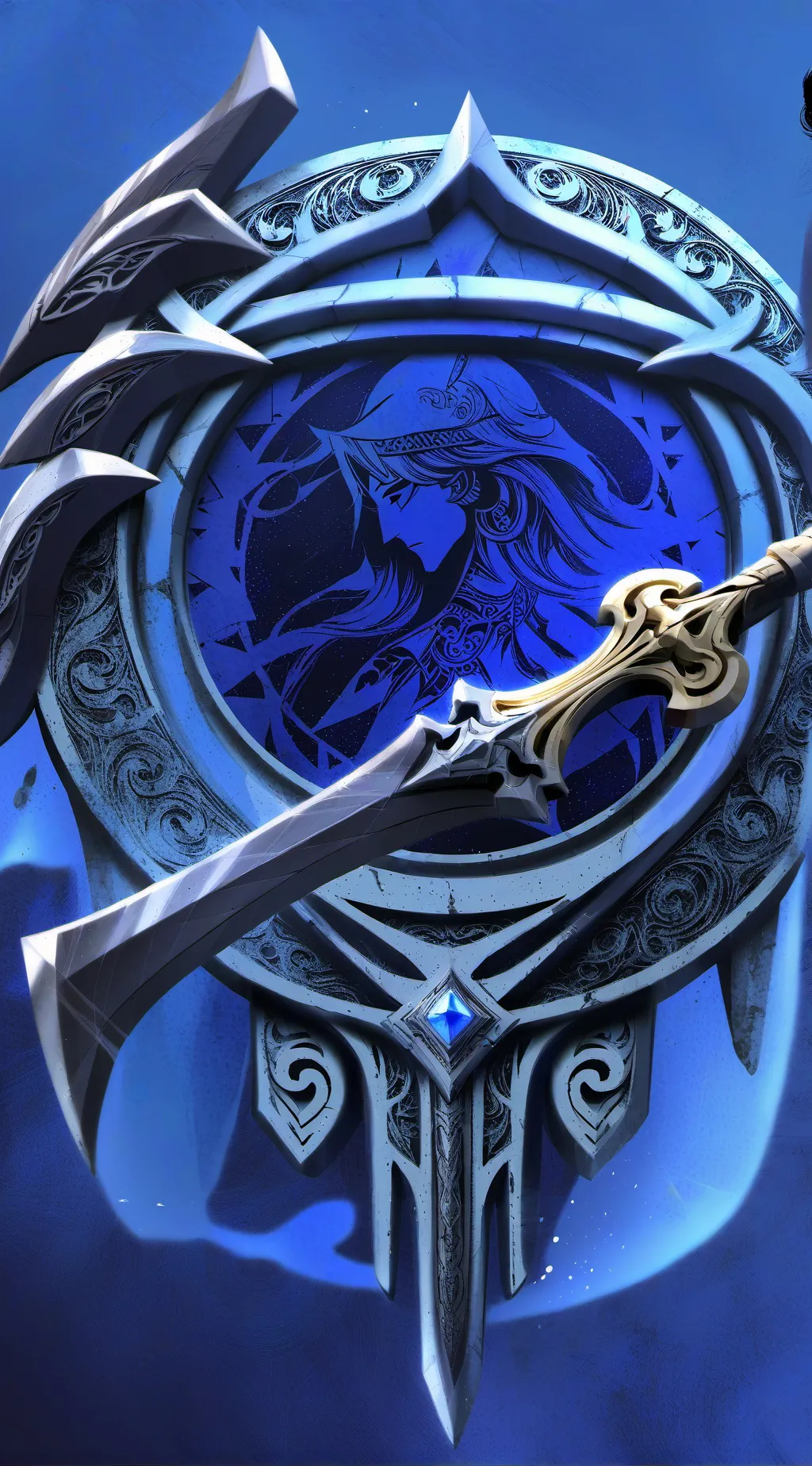 ai character: broken hero background