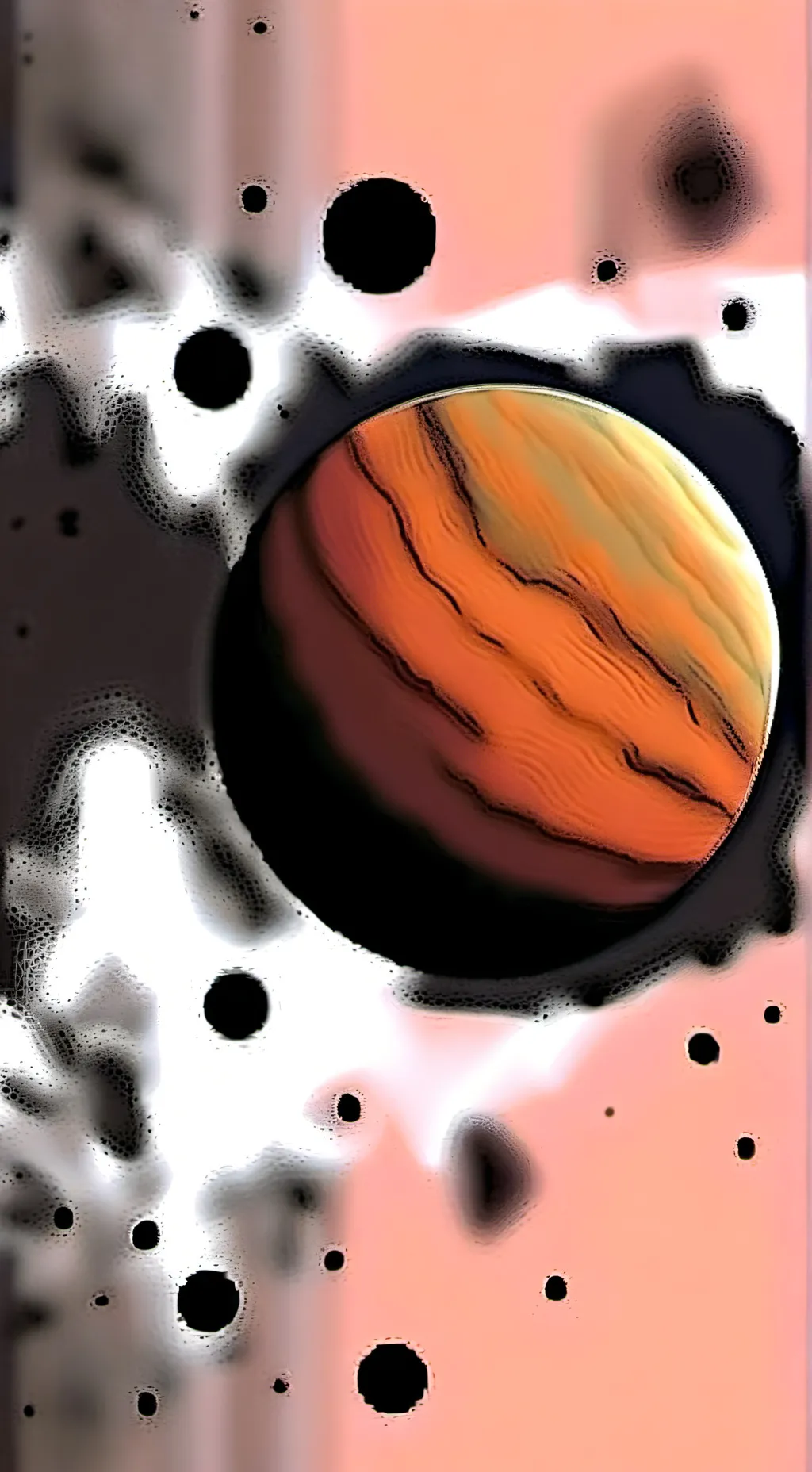 ai character: Theia and Earth background