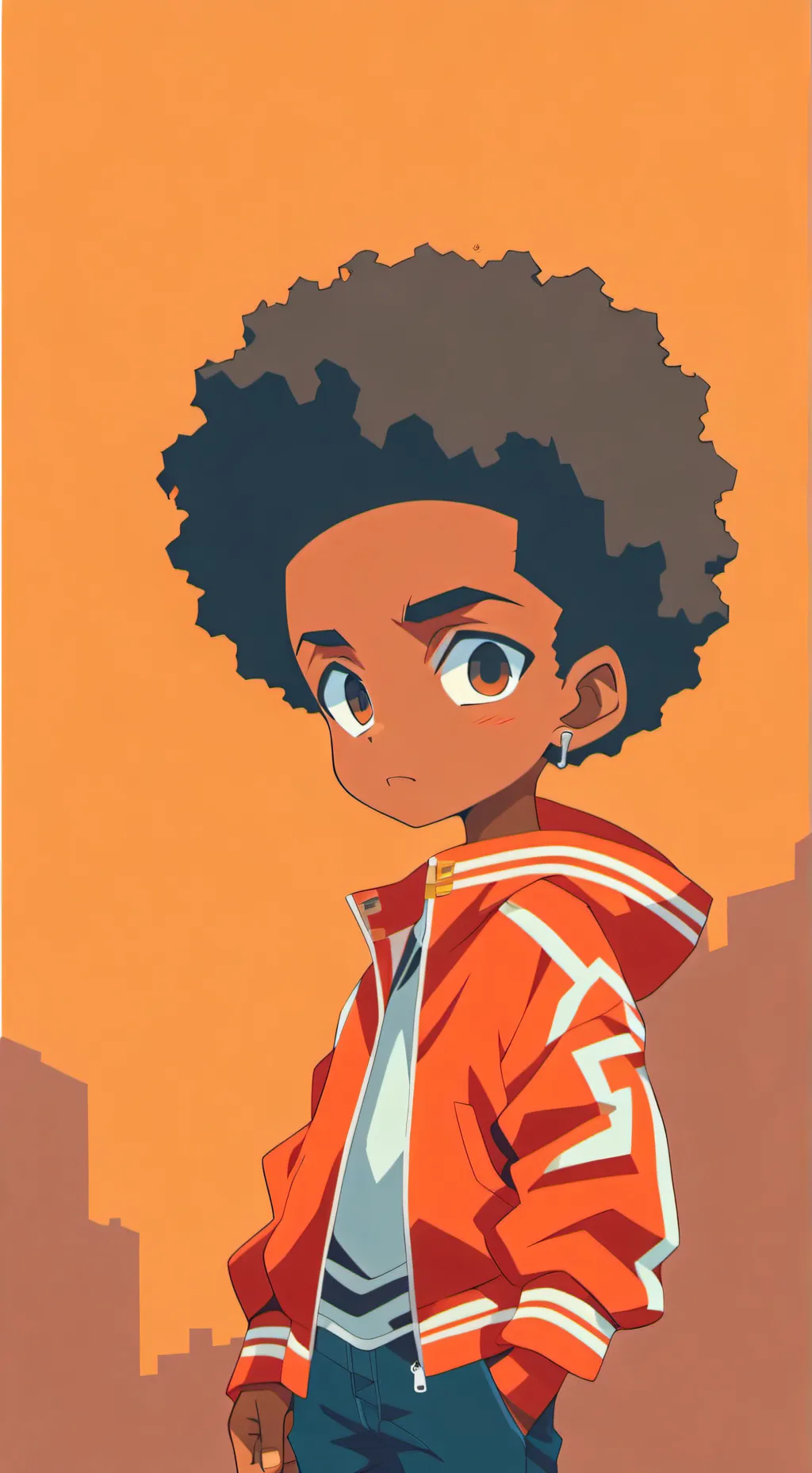 ai character: Huey Freeman  background