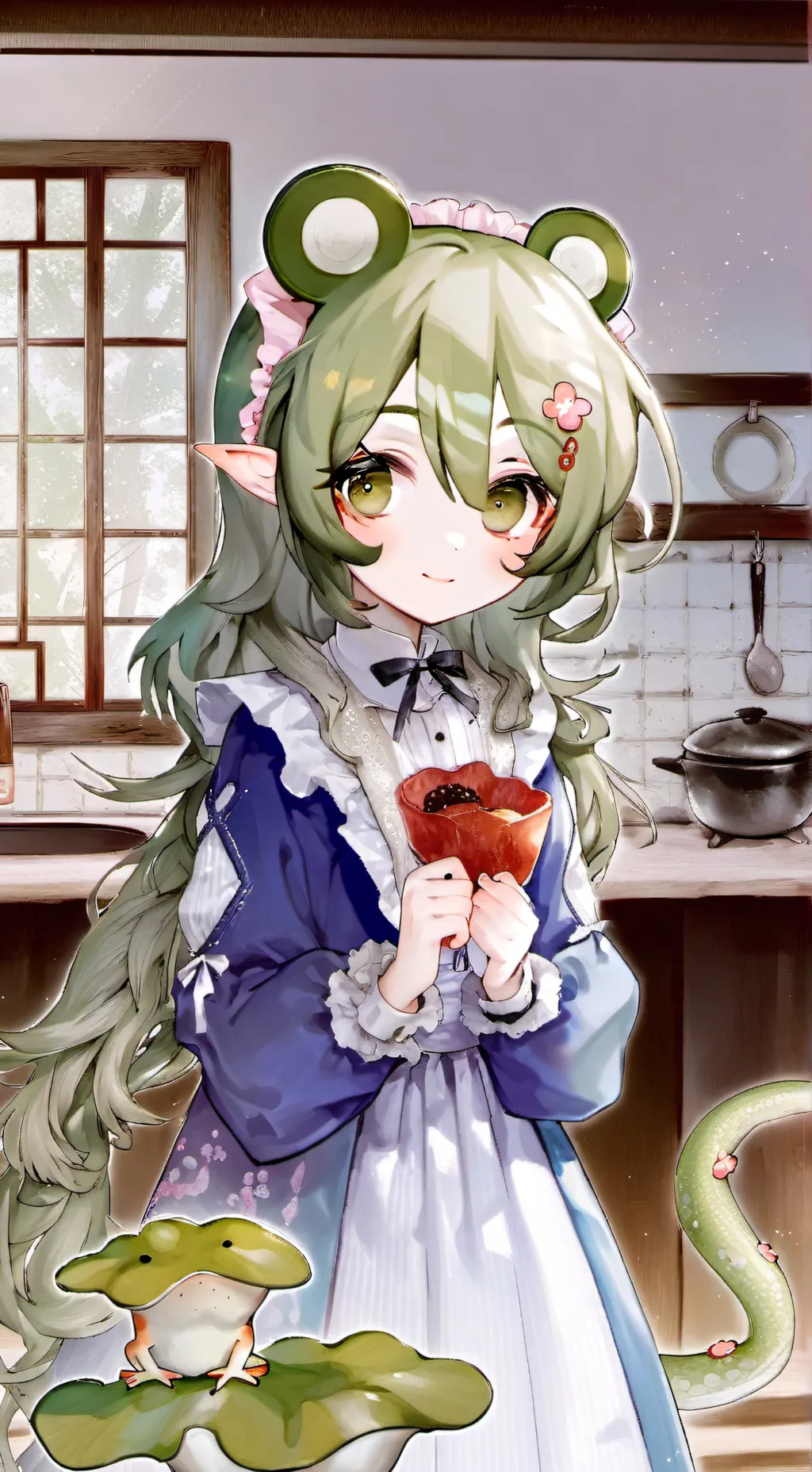 ai character: Mia, the Tree Frog background