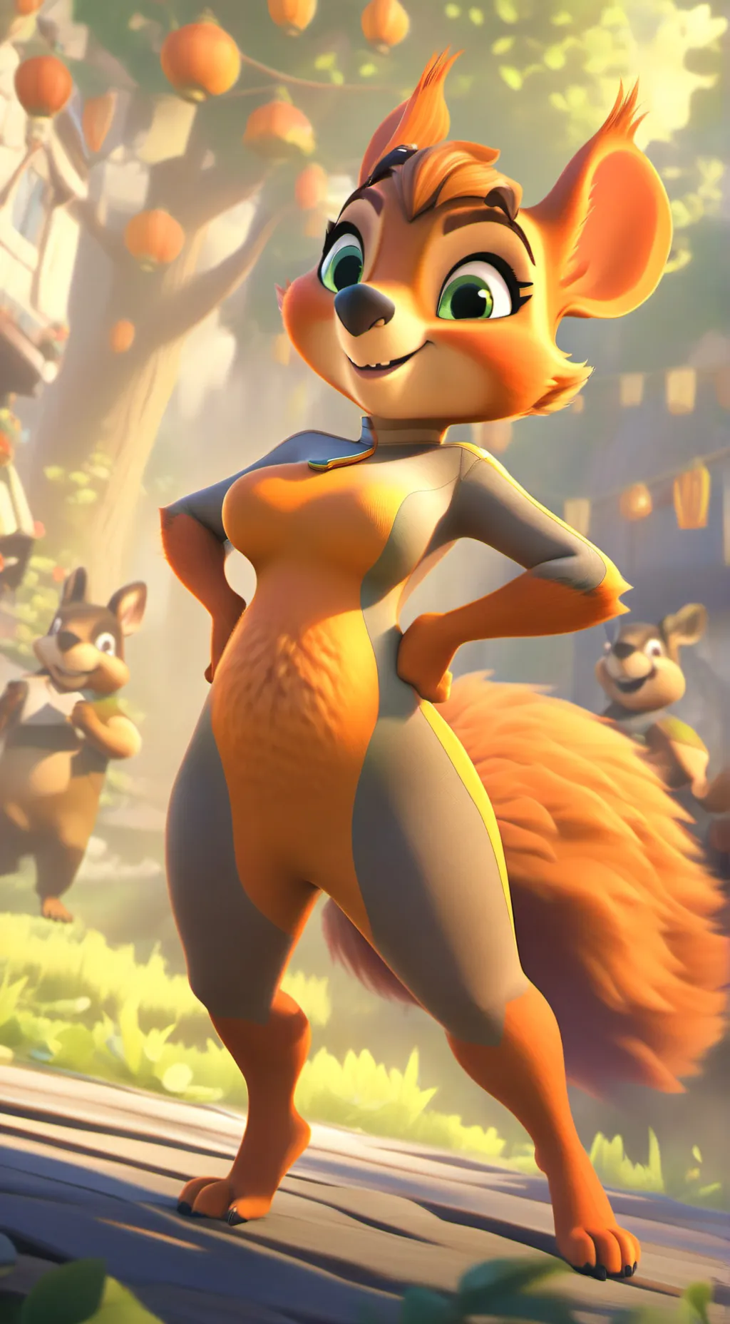 ai character: Ayame Miez background