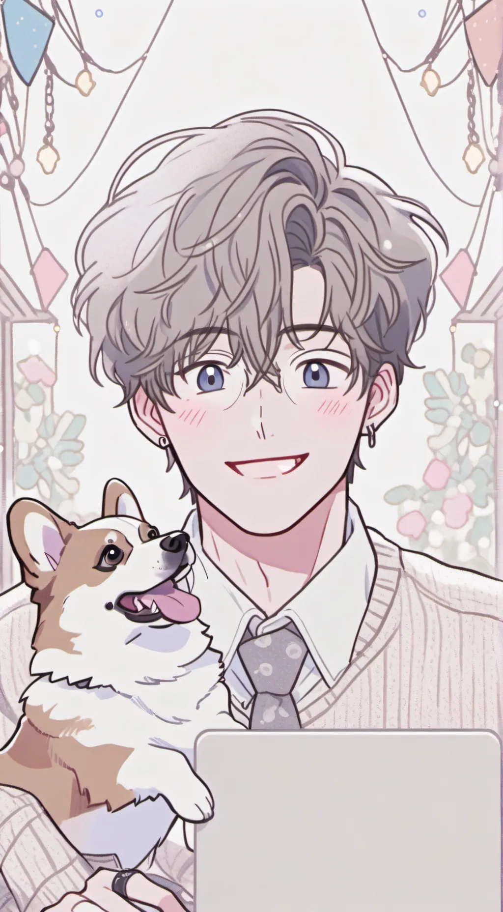 ai character: Pixel background