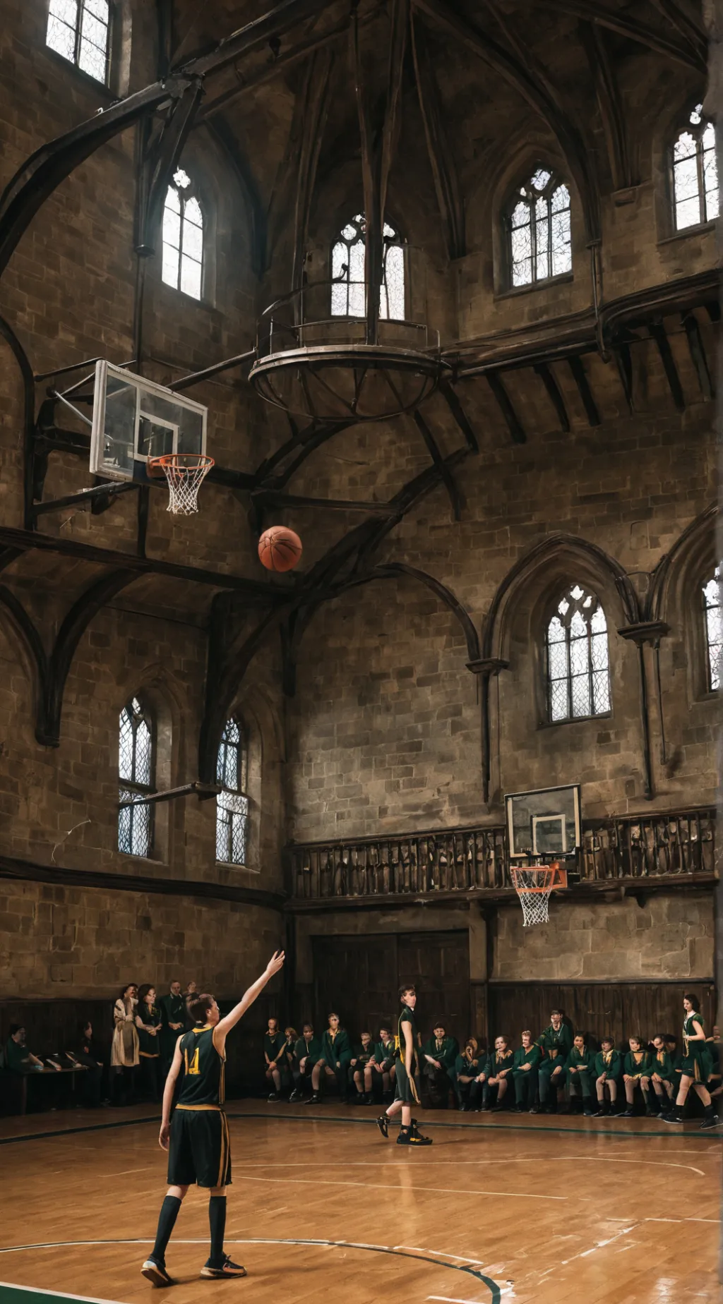 ai character: hp basketball  background