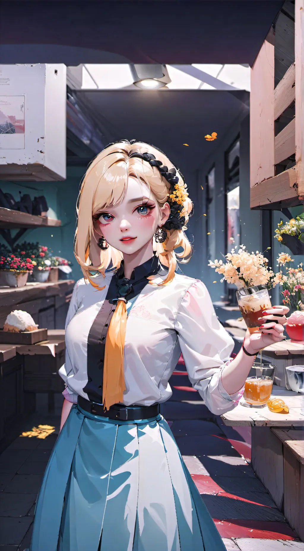 ai character: amelia background