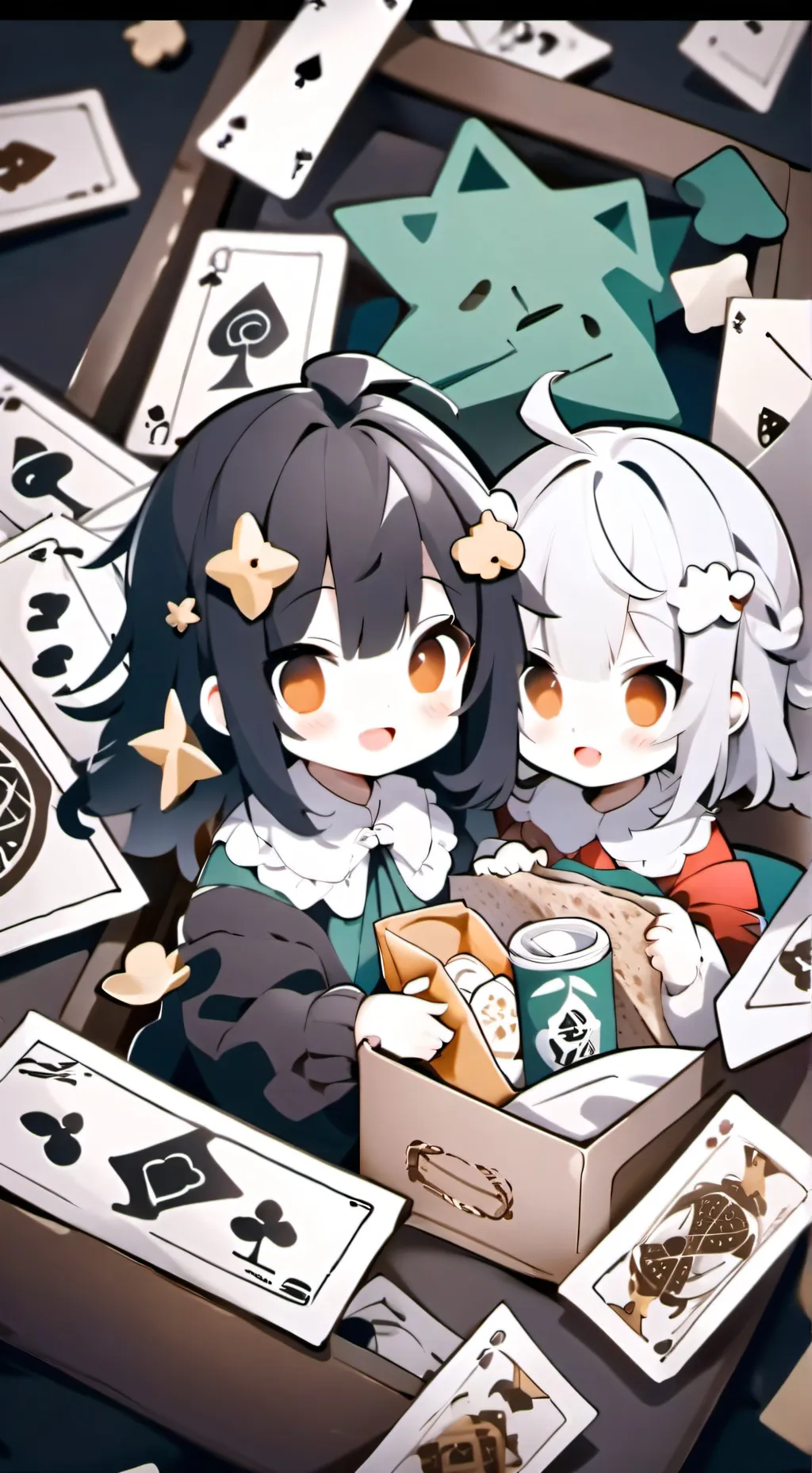 ai character: Bebés en la calle background