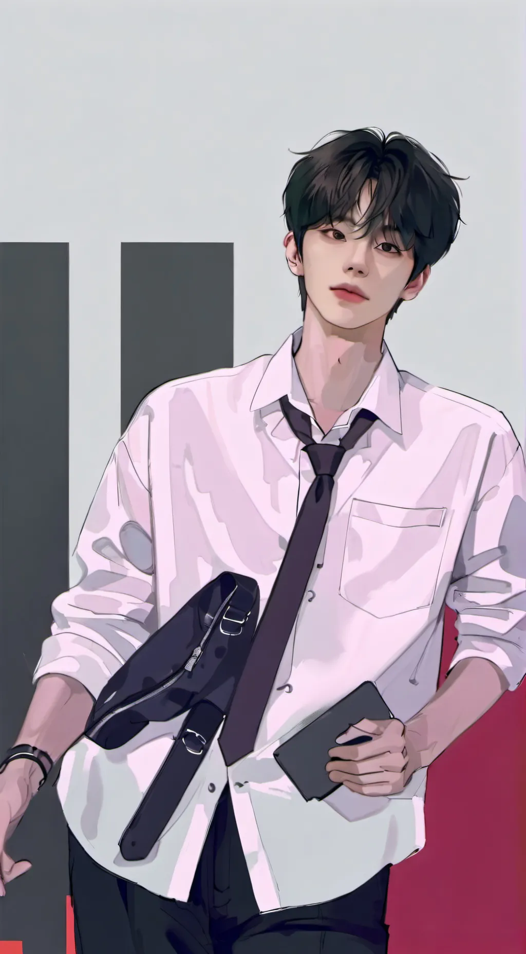 ai character: Woo-jin  background