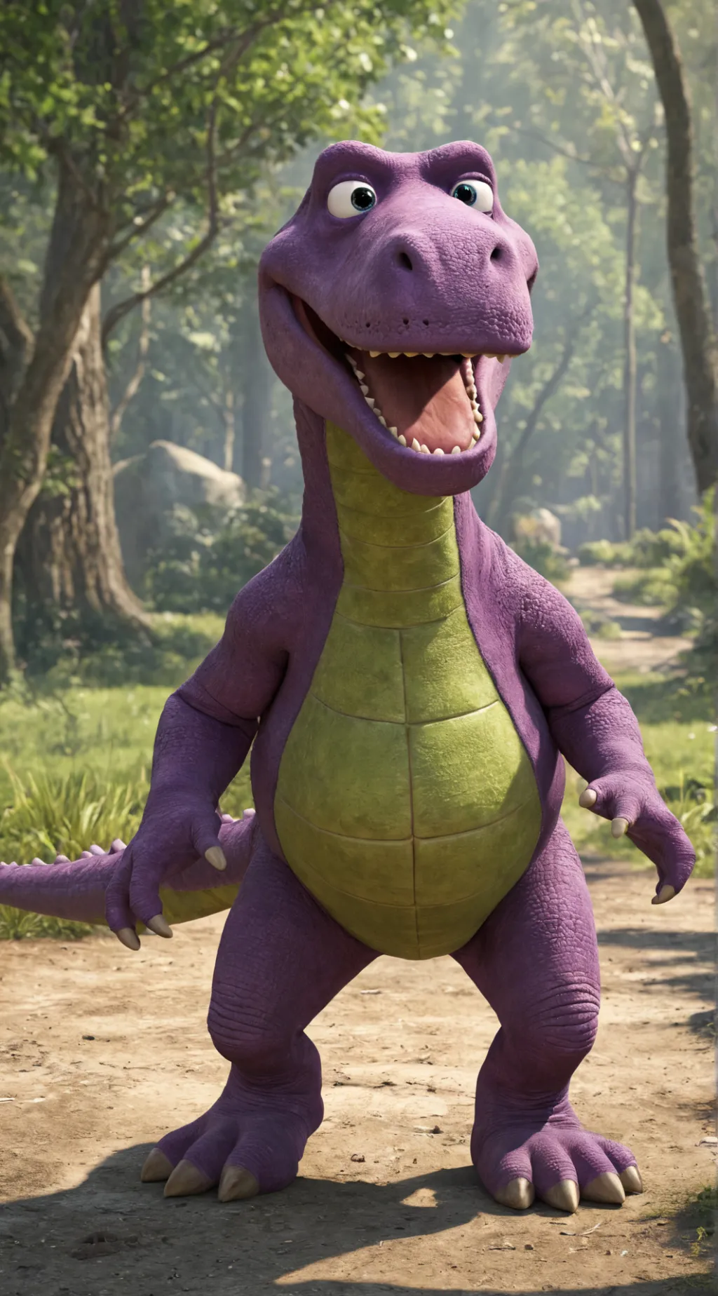 ai character: Barney￼ background