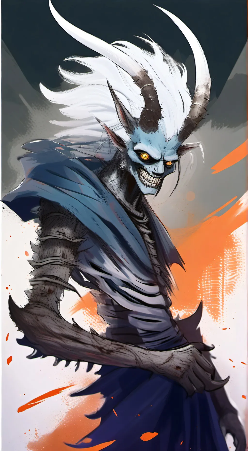 ai character: mountain creature  background