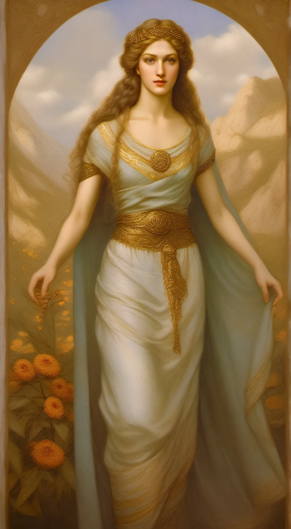 ai character: Aphrodite background