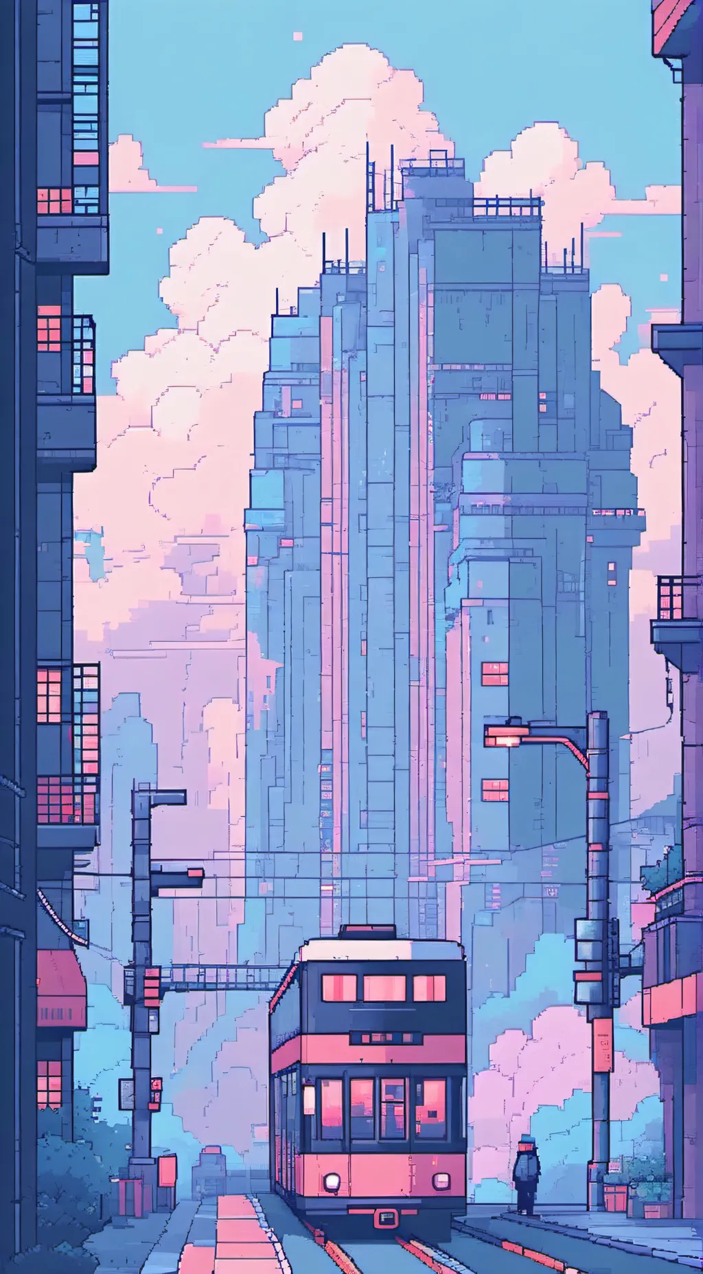 ai character: pinky sprunki  background