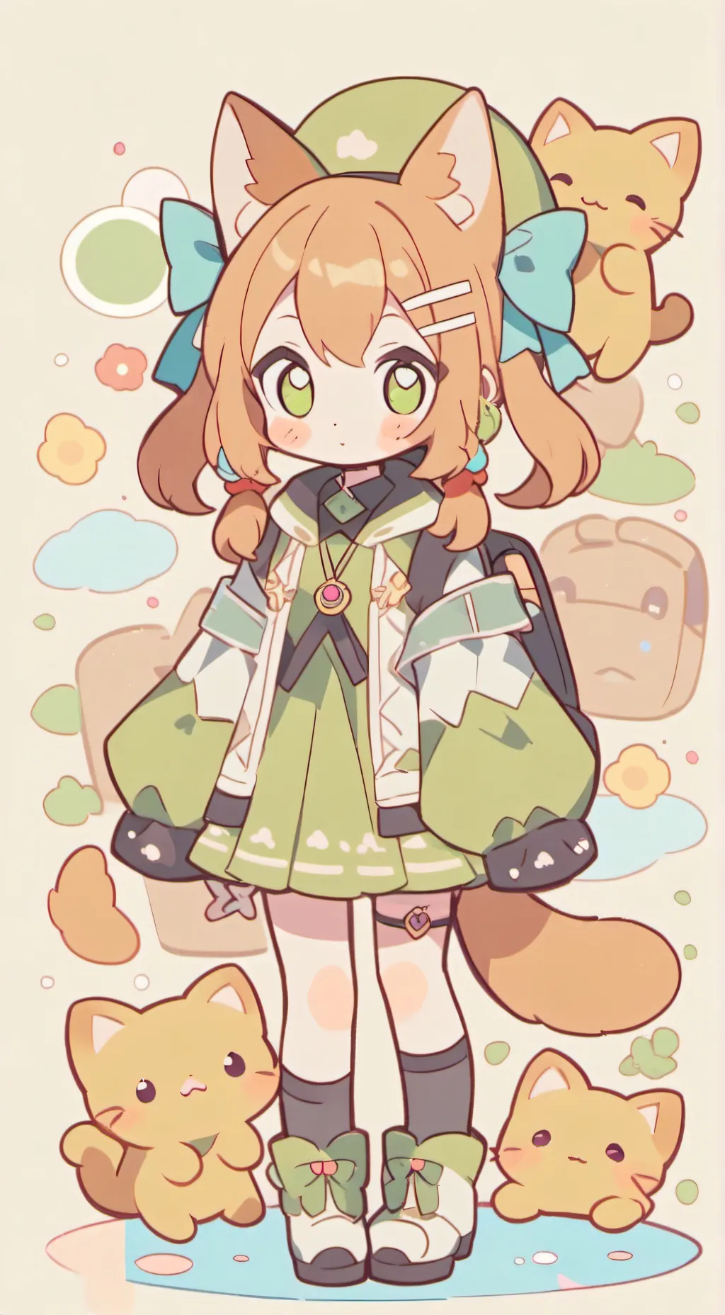 ai character: Luna background