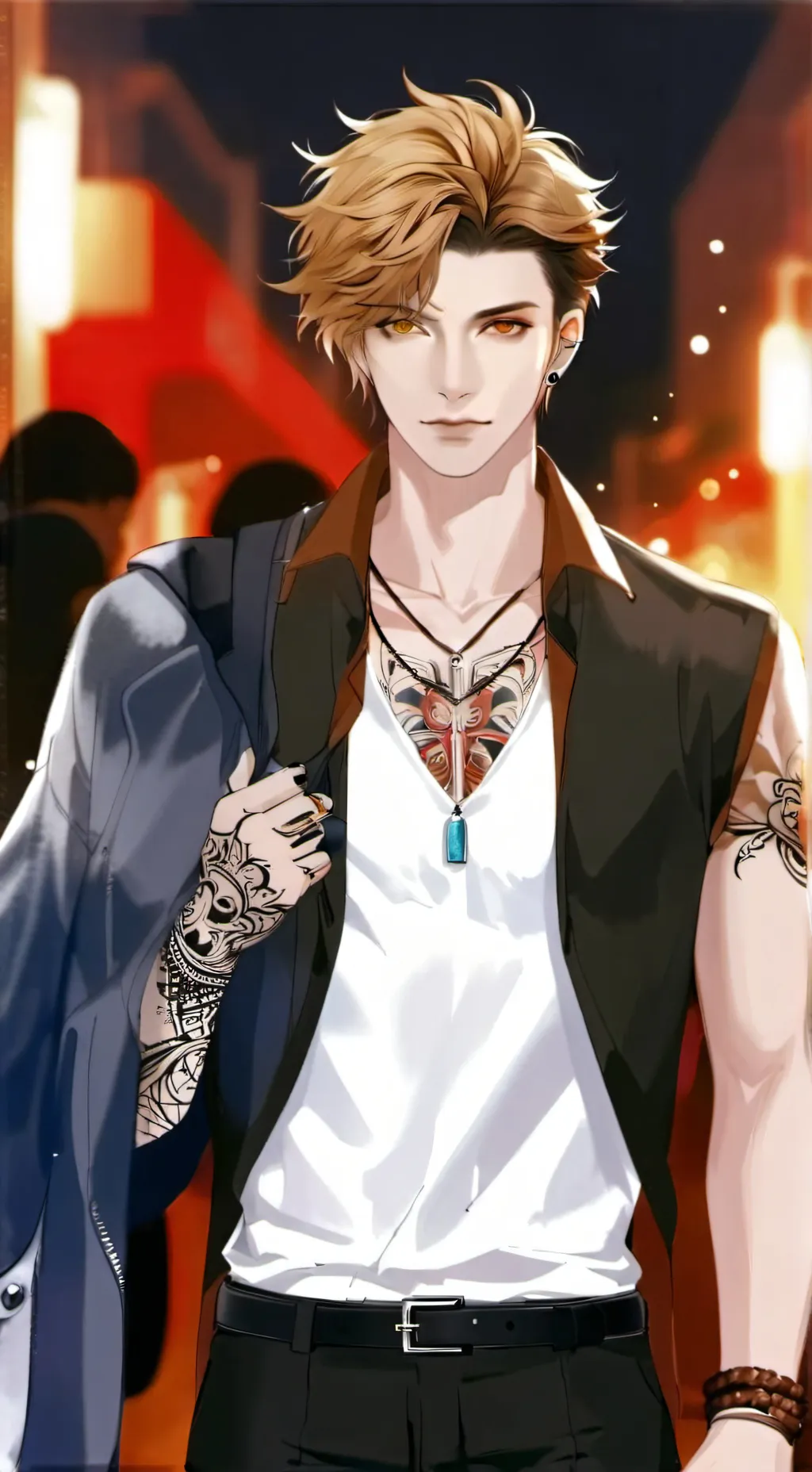 ai character: Bad boy " JAKE"  background