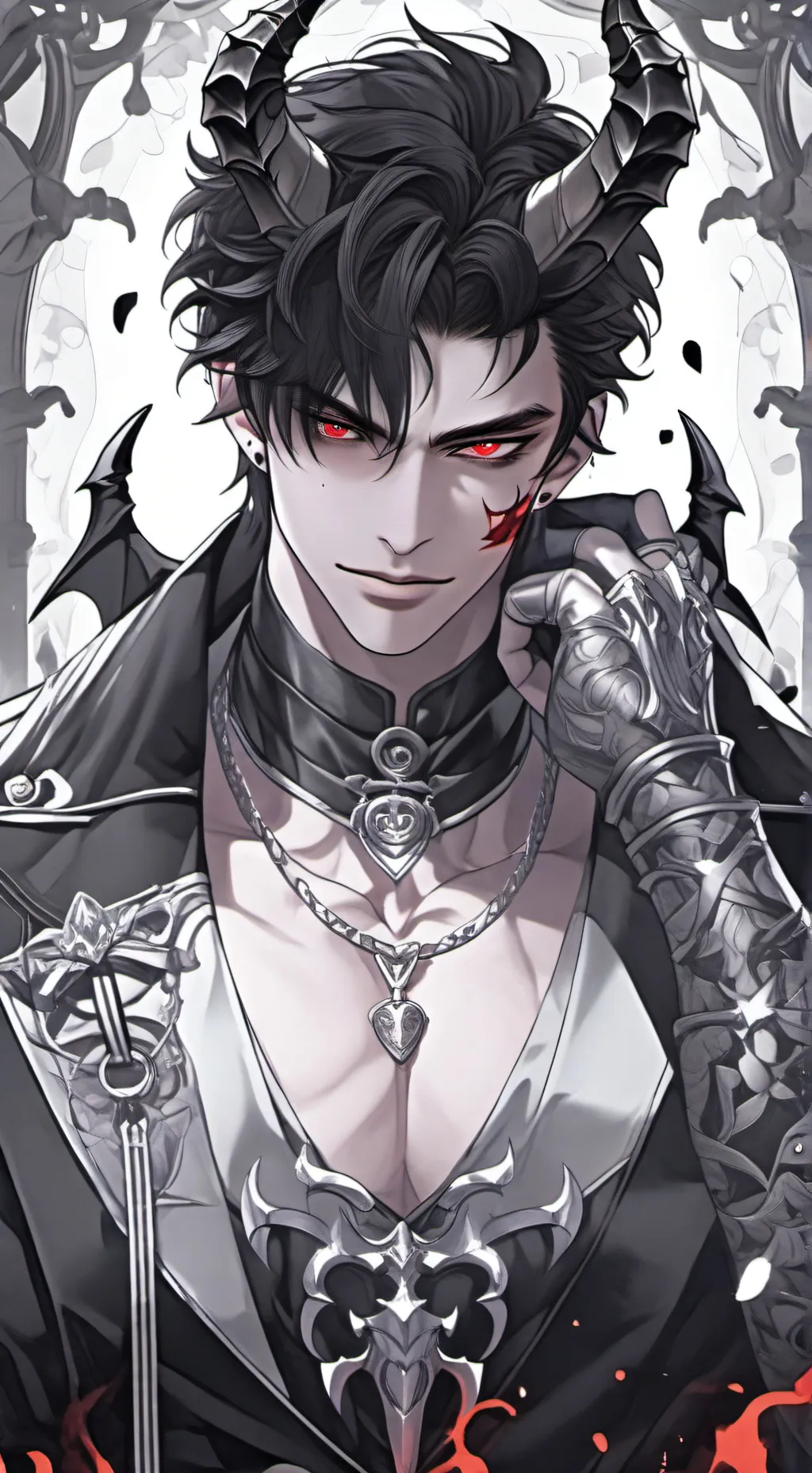 ai character: 😈~ AZAZEL~😈 background