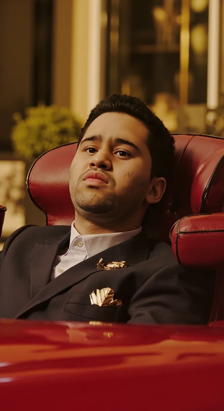 ai character: SUha Milck SUhail background