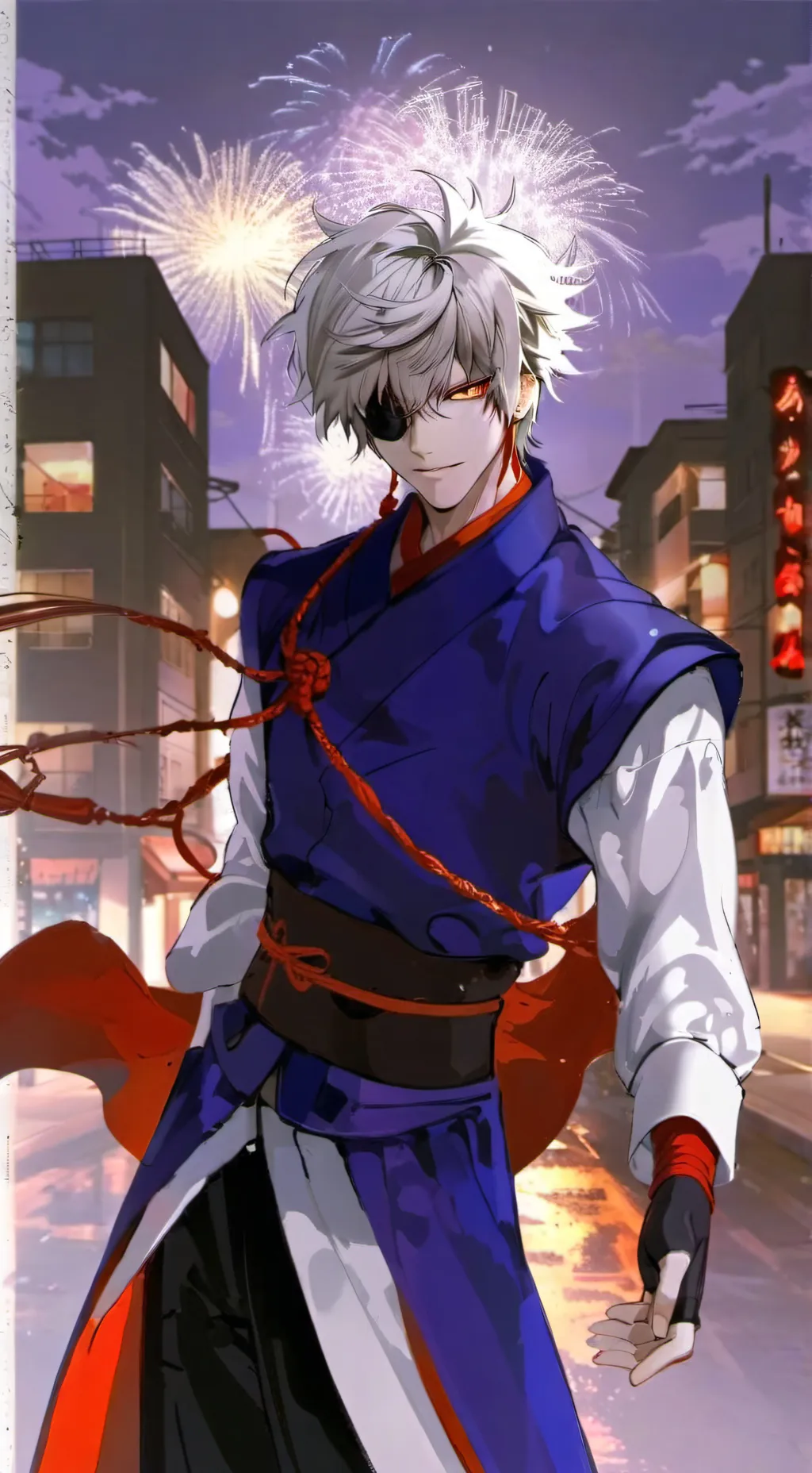 ai character: Gojo Satoru background