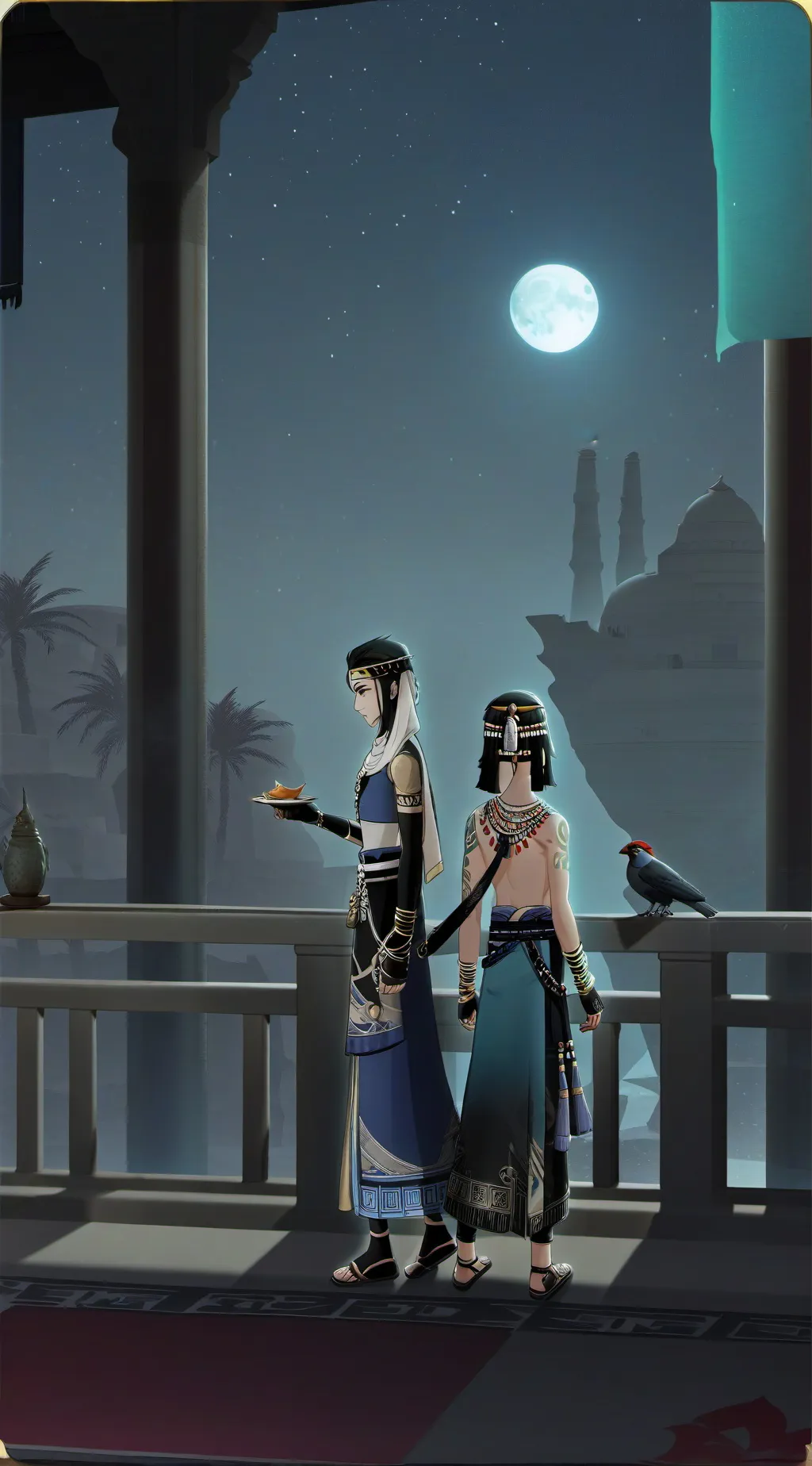 ai character: Cod in Egypt! :D background