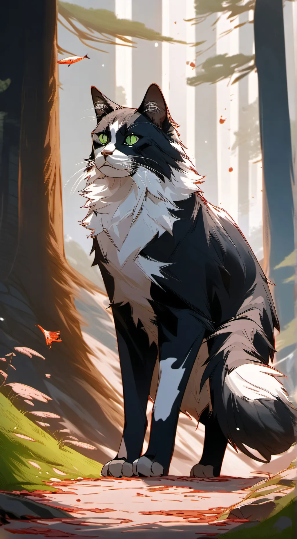 ai character: Magpiecall (OC) background