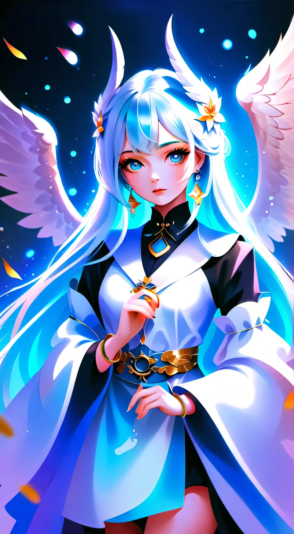 ai character: Луна  background