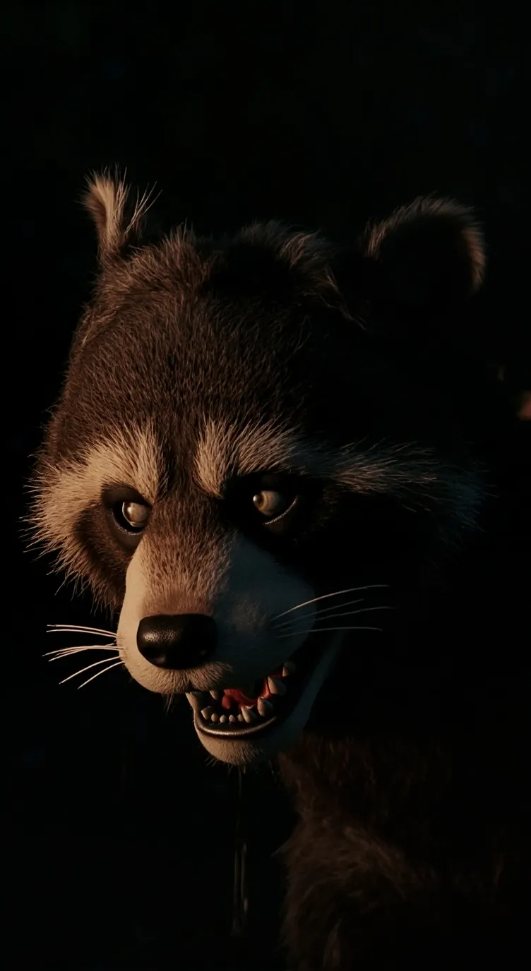 ai character: the evil racoon background