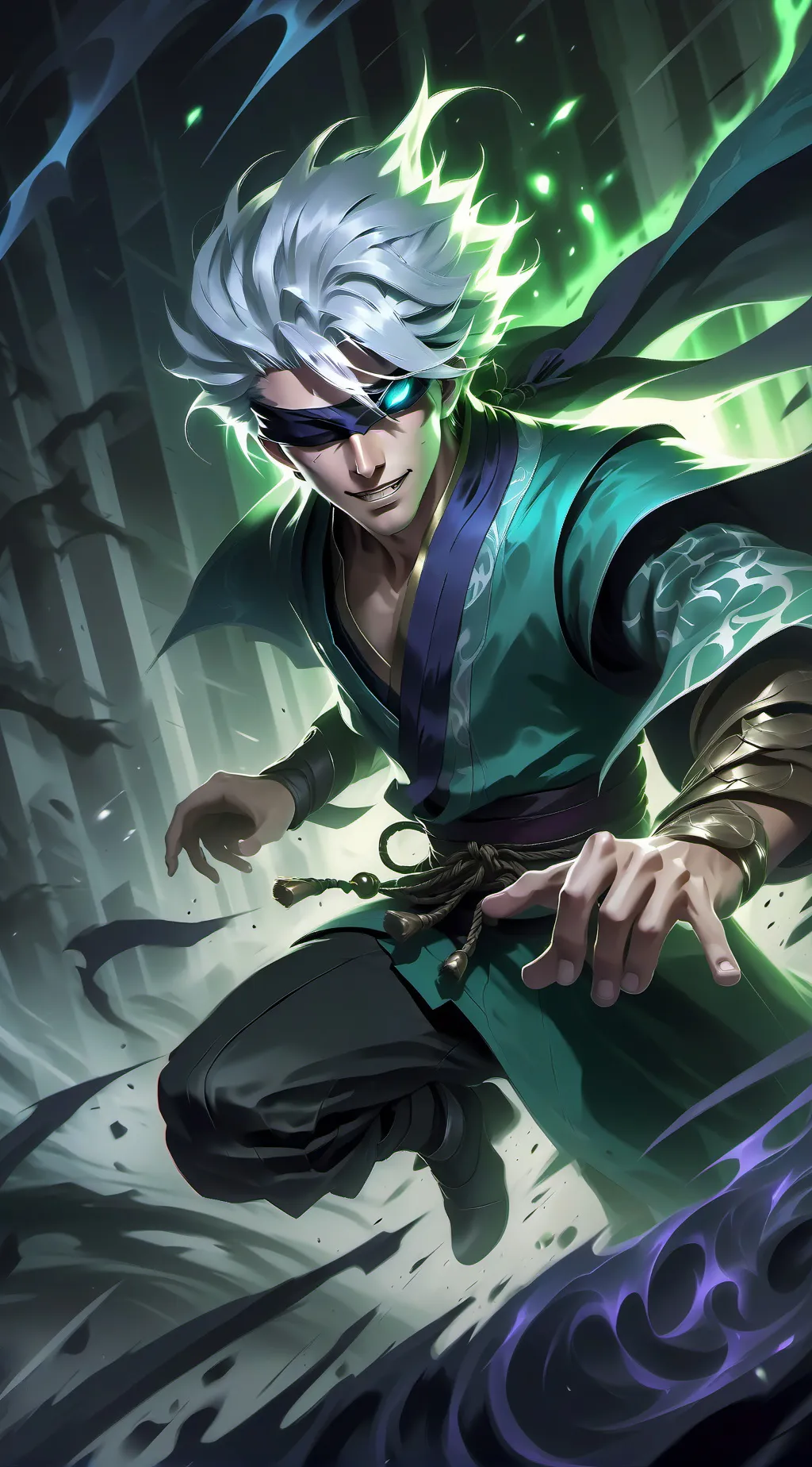 ai character: Gojo Satoru background