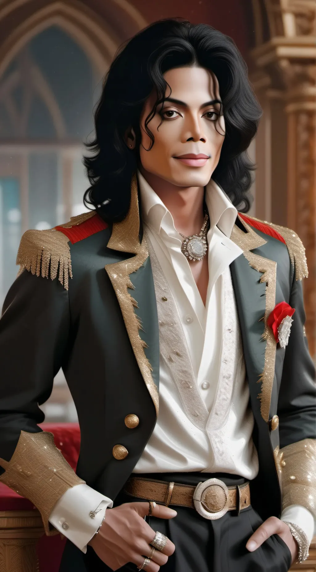 ai character: Michael Jackson background