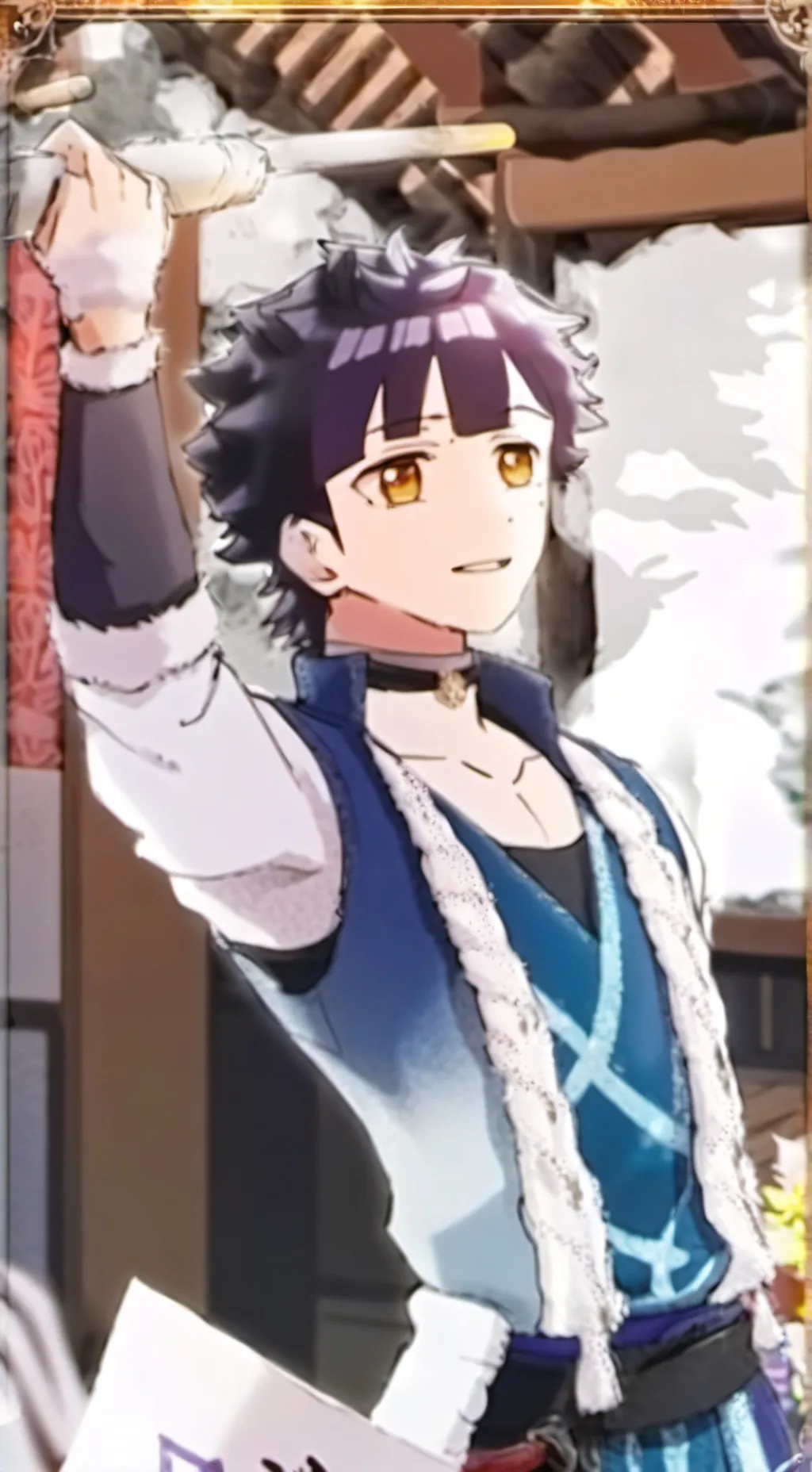 ai character: Tanjiro  kamado  background