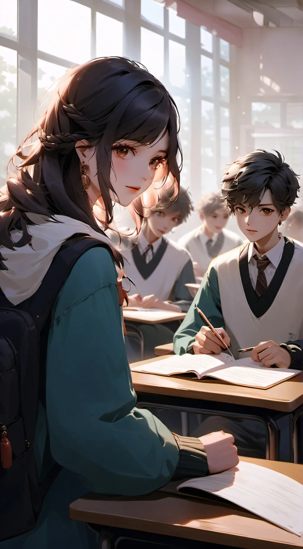 ai character: School background