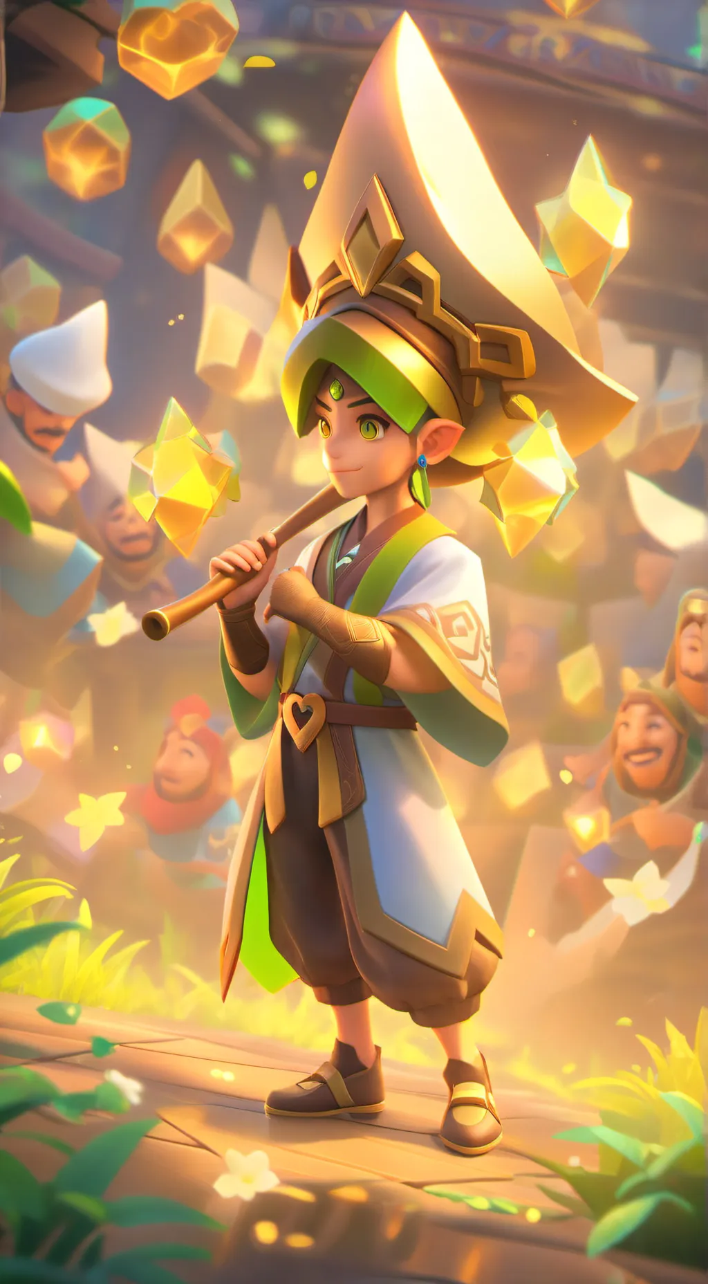 ai character: The wolf background