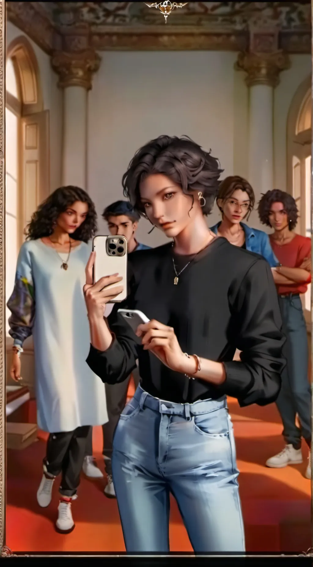 ai character: 🤌you tobe🤌 background