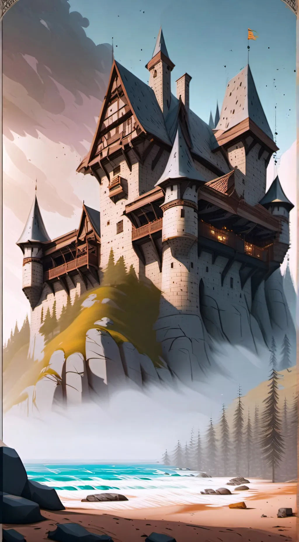 ai character: Medieval MHA AU  background