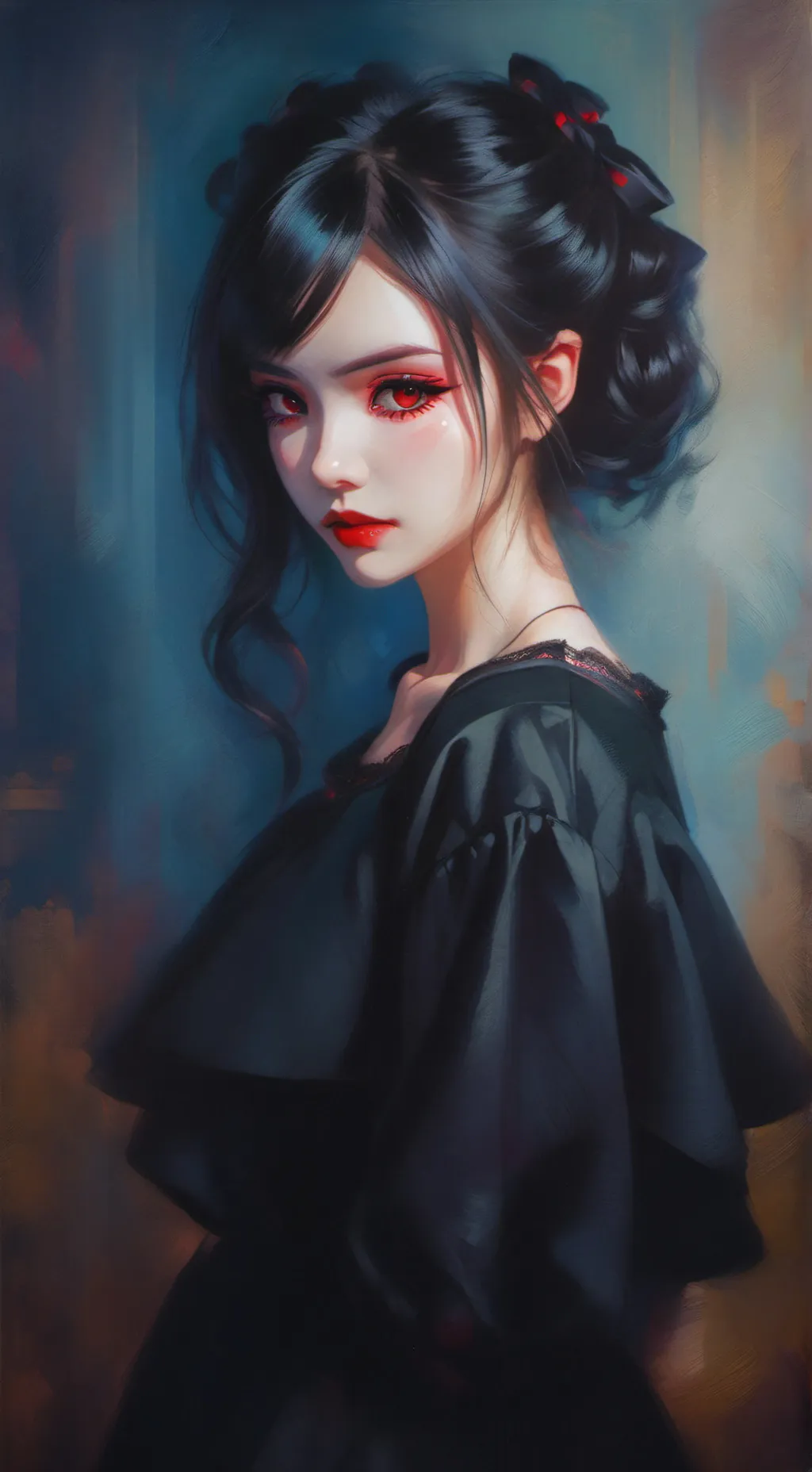 ai character: raven  background