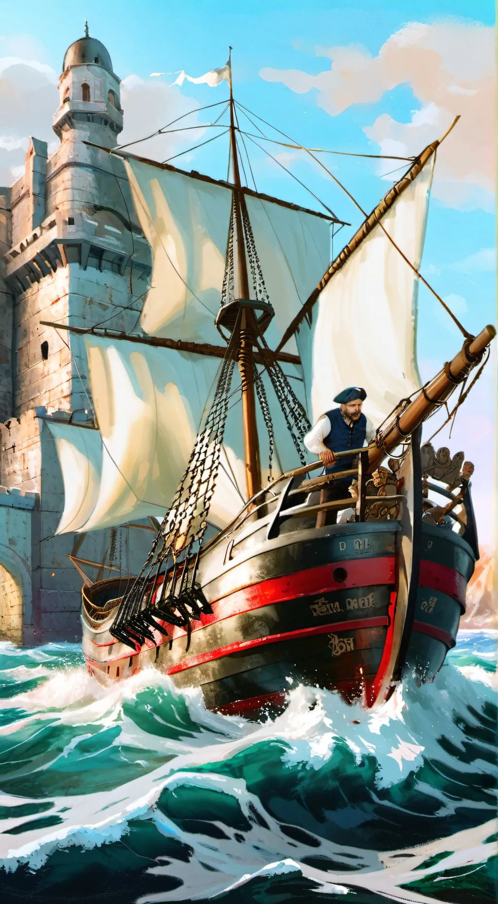 ai character: fort boyard background