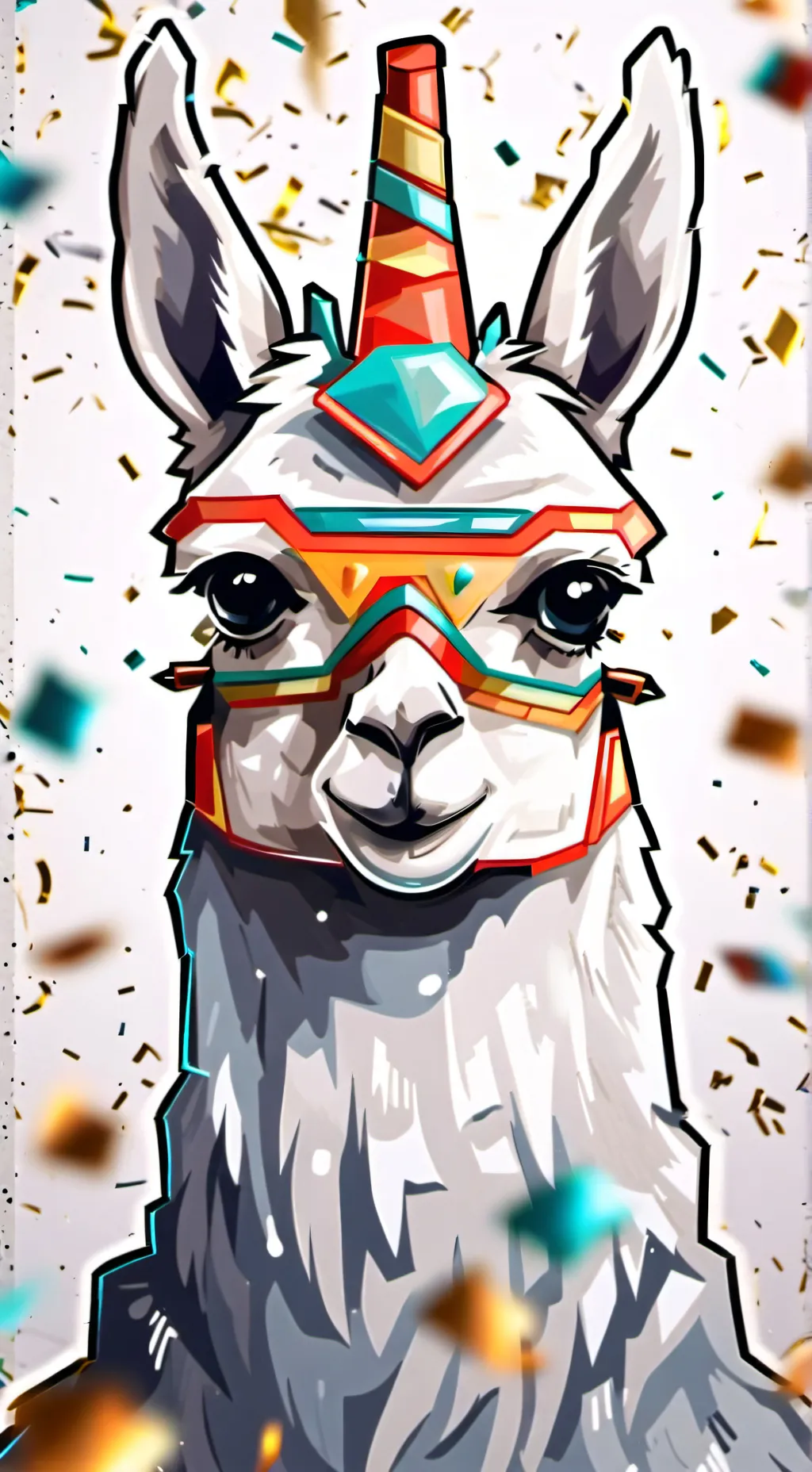 ai character: InvisiLama background