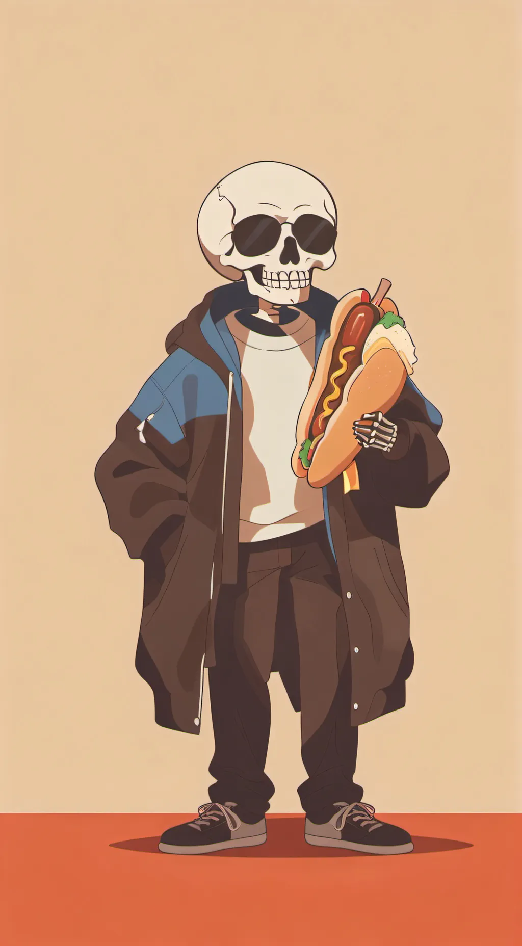 ai character: sans background