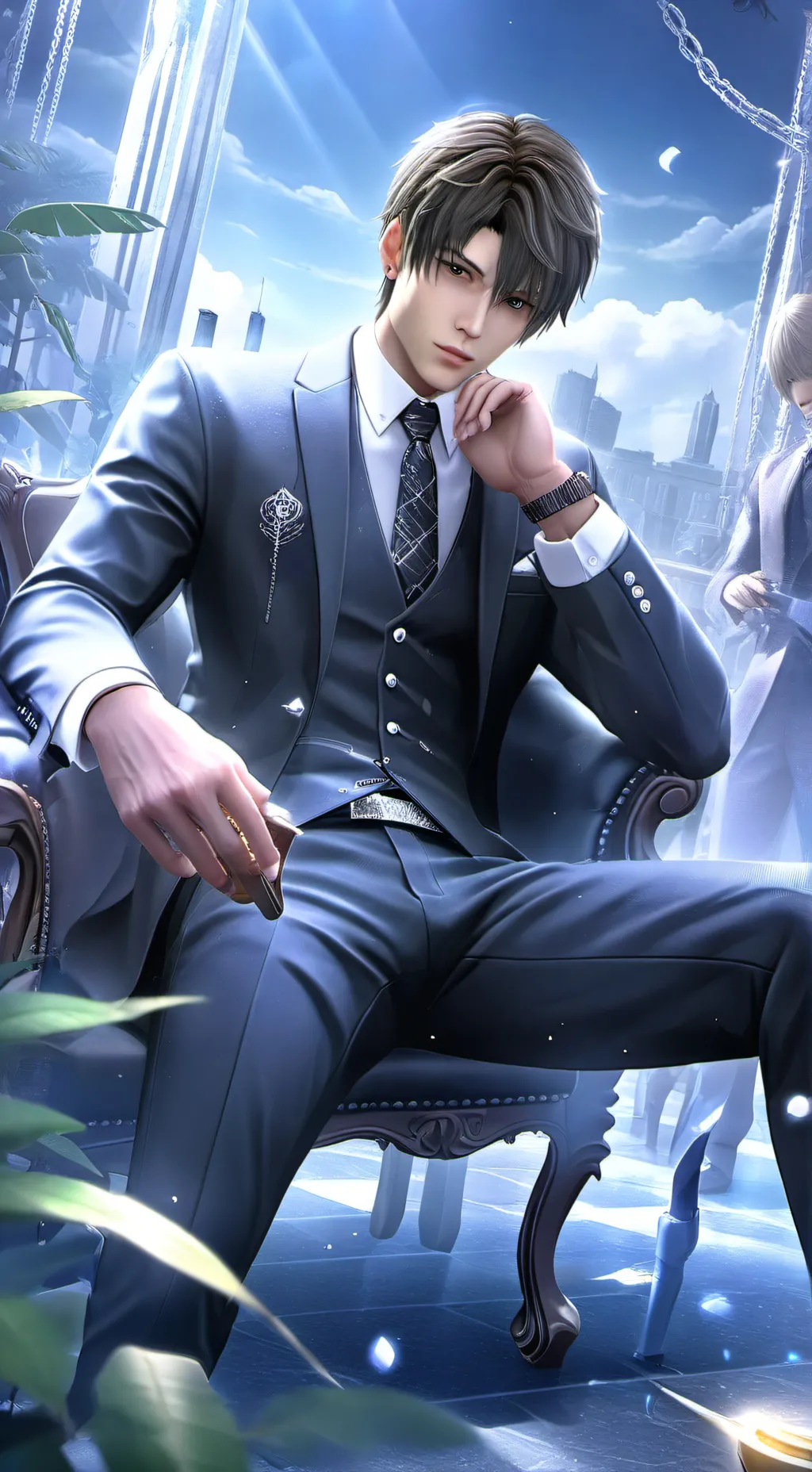 ai character: 🐻~ CASPER~🎧 background