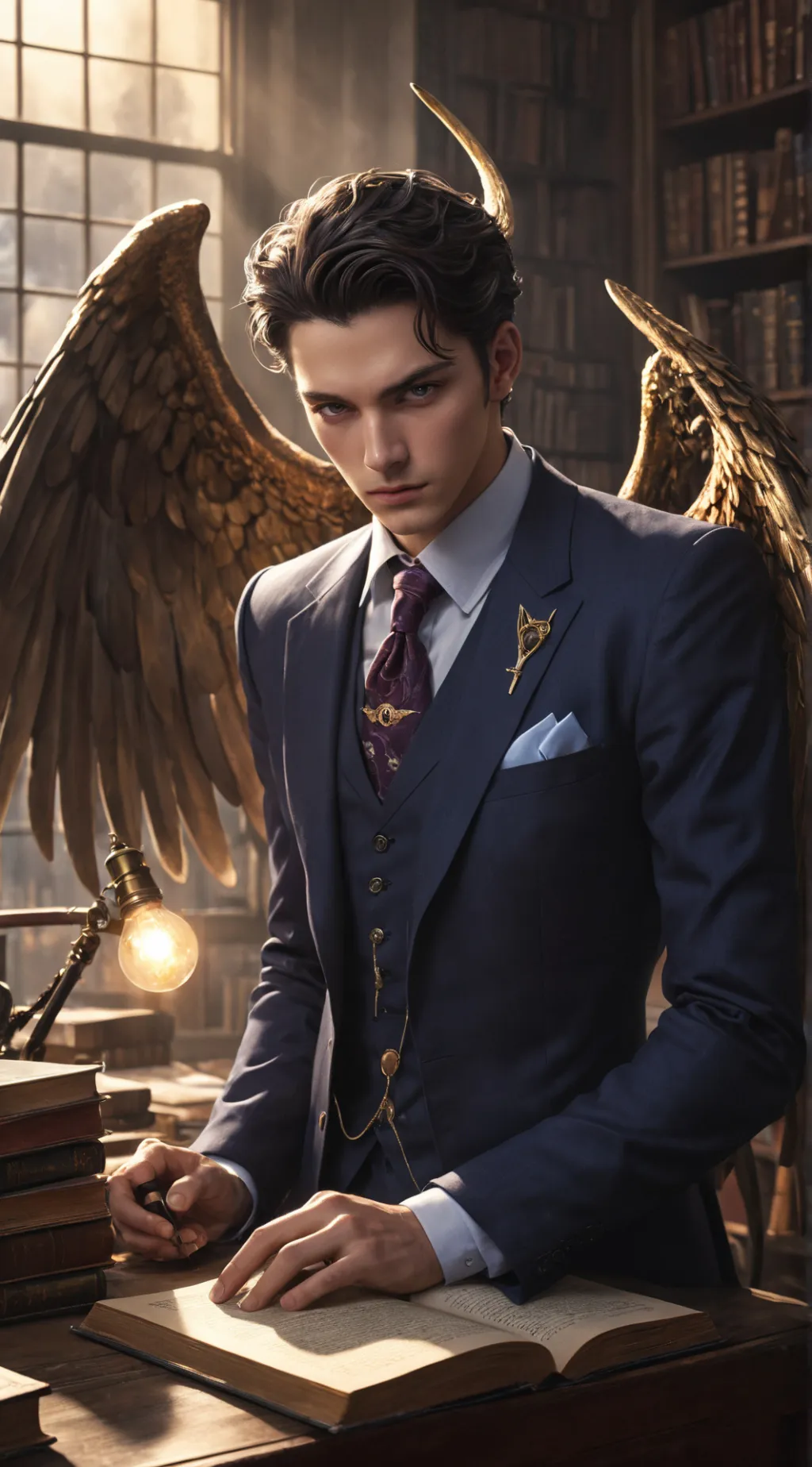 ai character: Lucien background