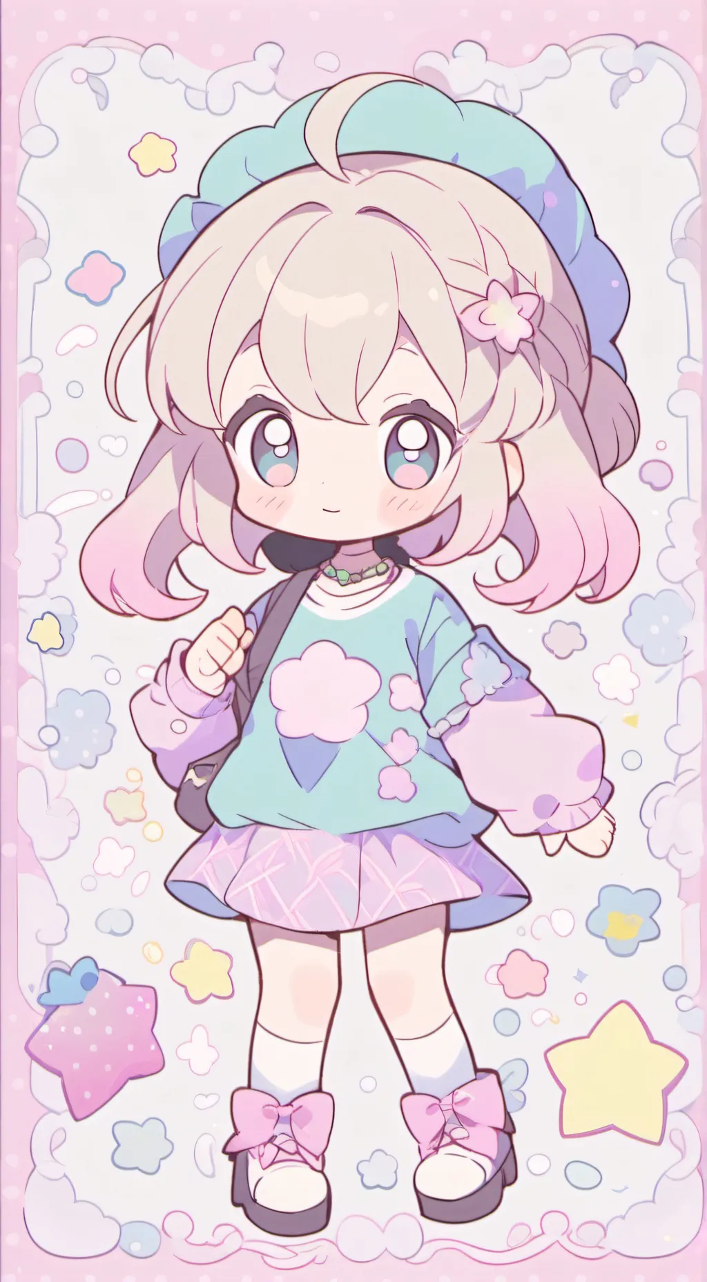 ai character: pr3tty princess background