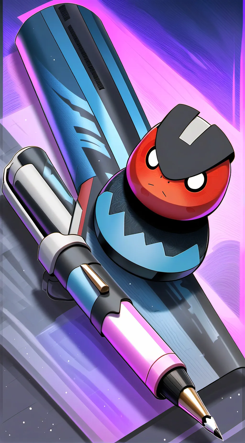 ai character: fight over pen background