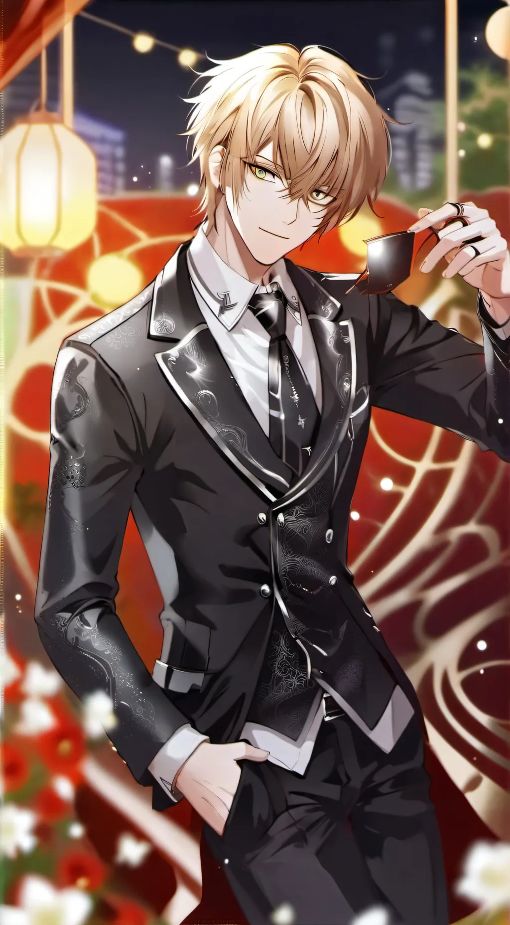 ai character: Imanuel 🔥✨💖 background