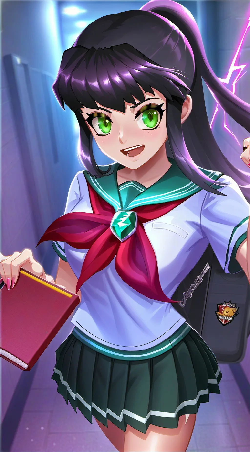 ai character: Kasumi Momotsuki background
