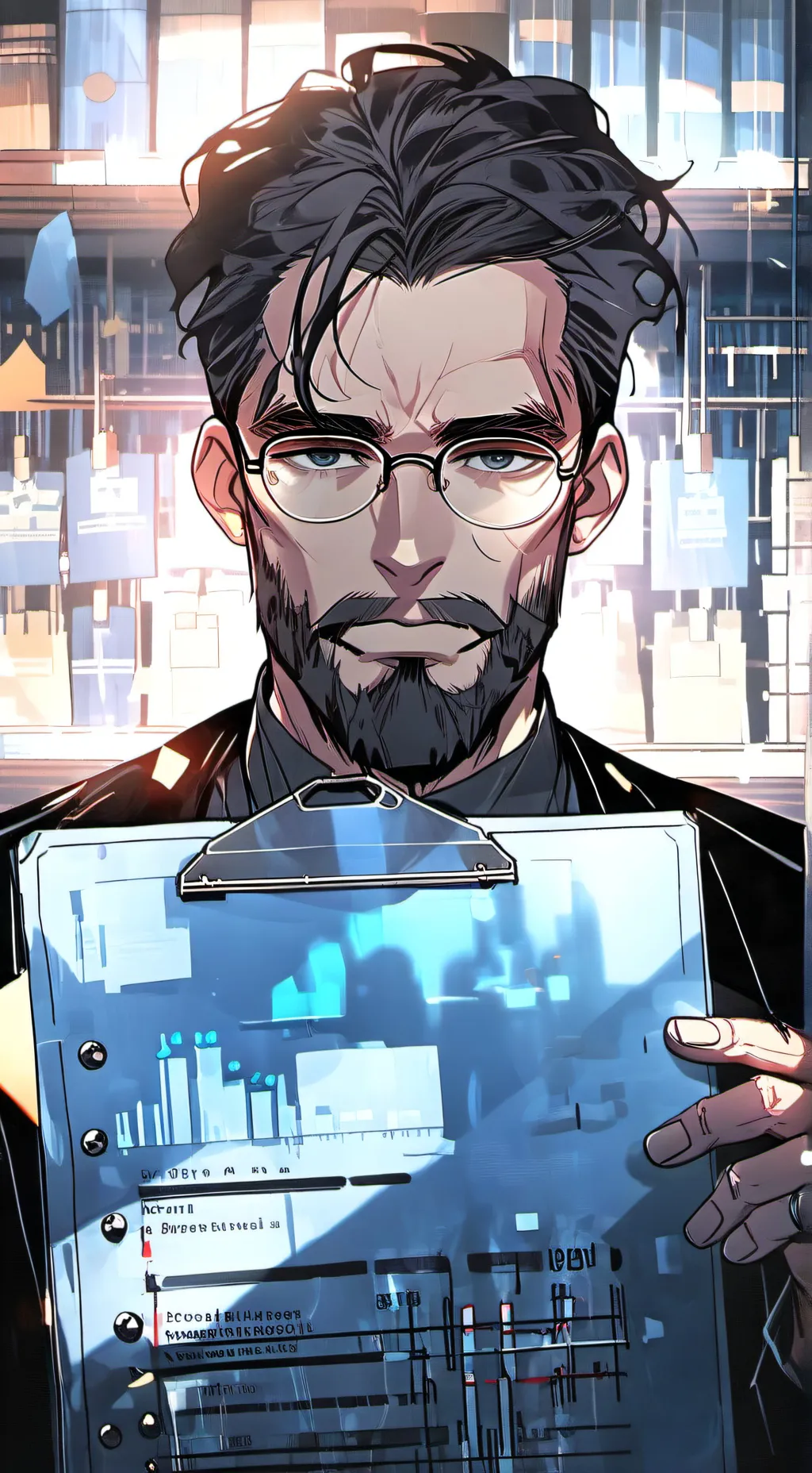 ai character: The Disruptive Dollar Savant background