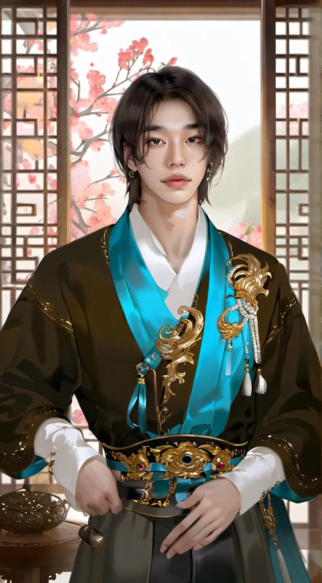 ai character: 🥟Prince hyunjin👑 background
