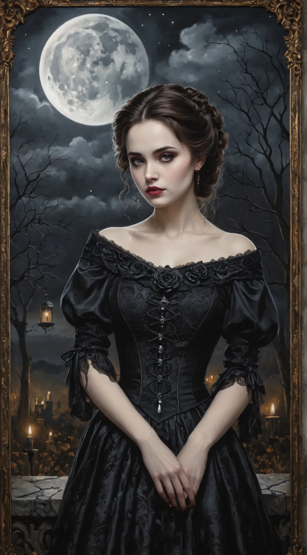 ai character: The Enigmatic Belle background