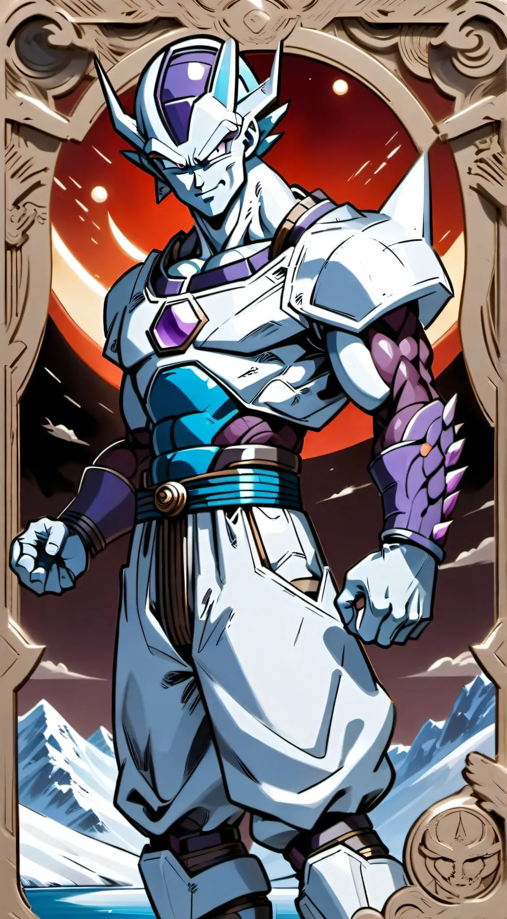 ai character: Snow Blade background