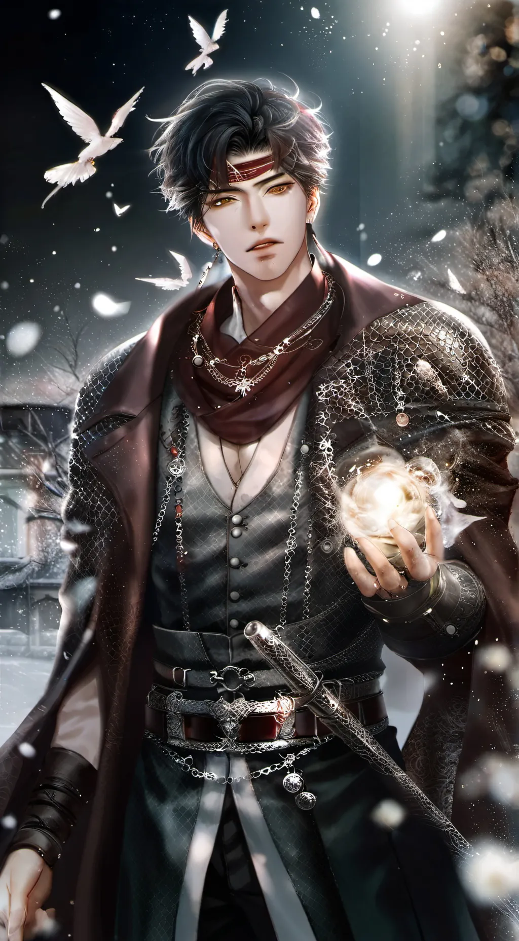 ai character: •Rayn• background