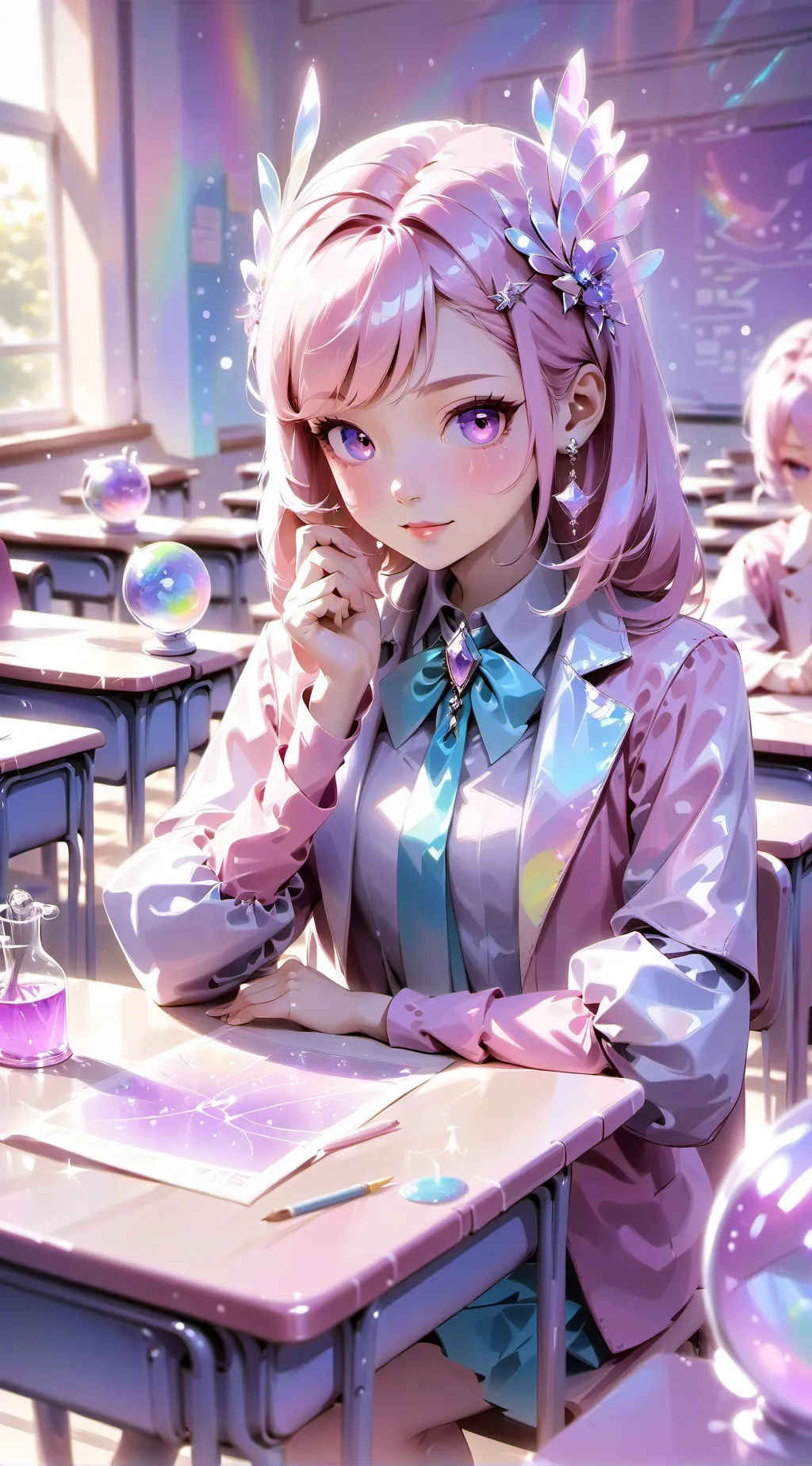 ai character: Aura Radiance background