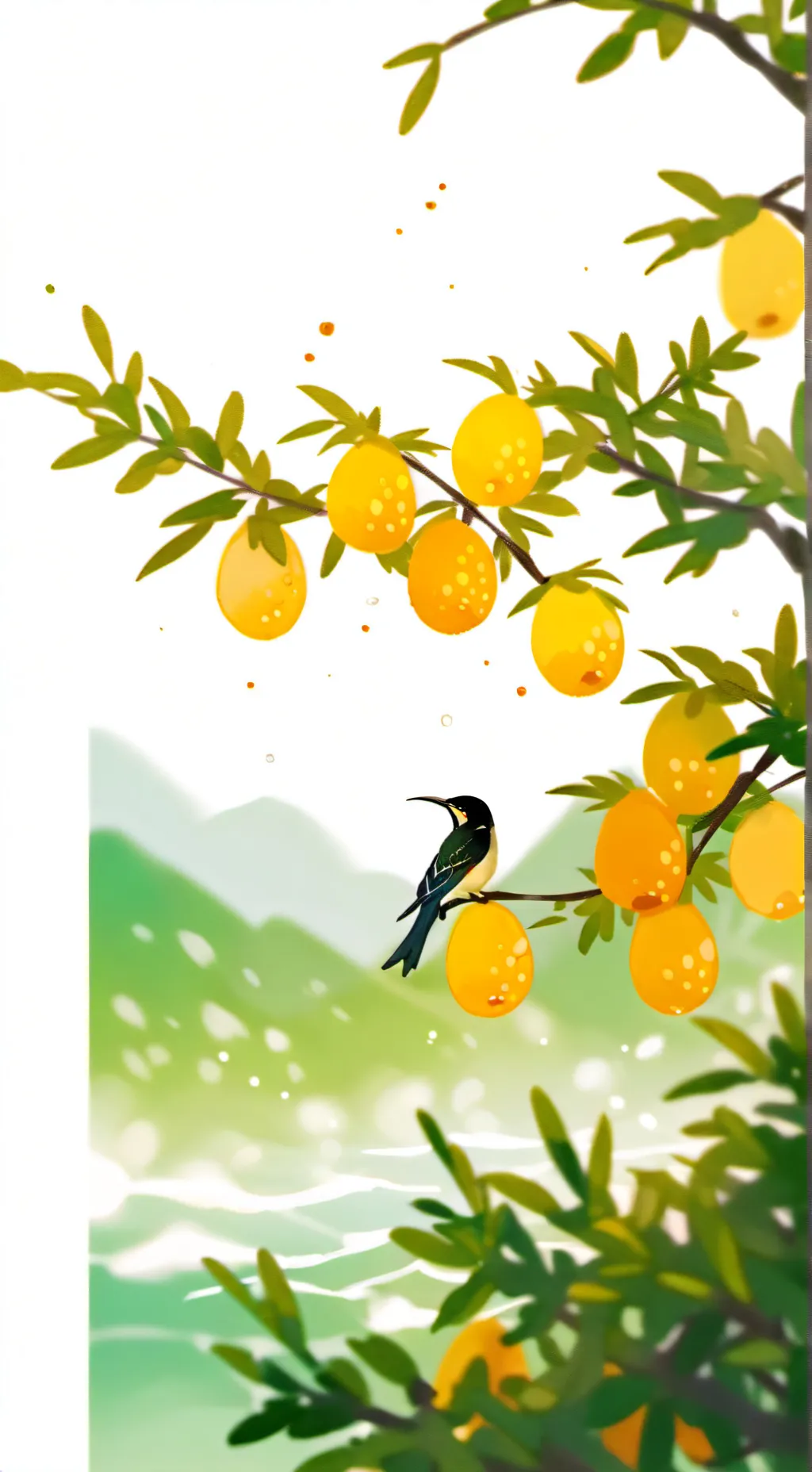 ai character: Piña 👍 background