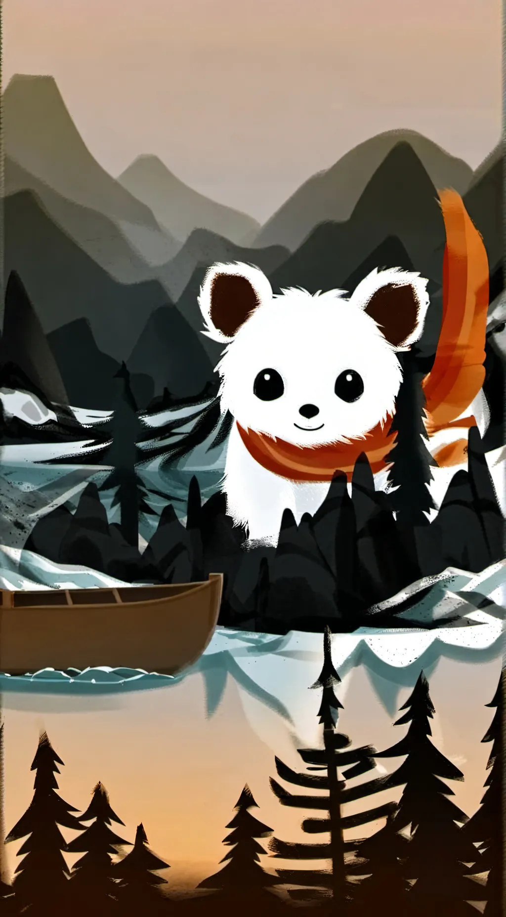 ai character: Панда background