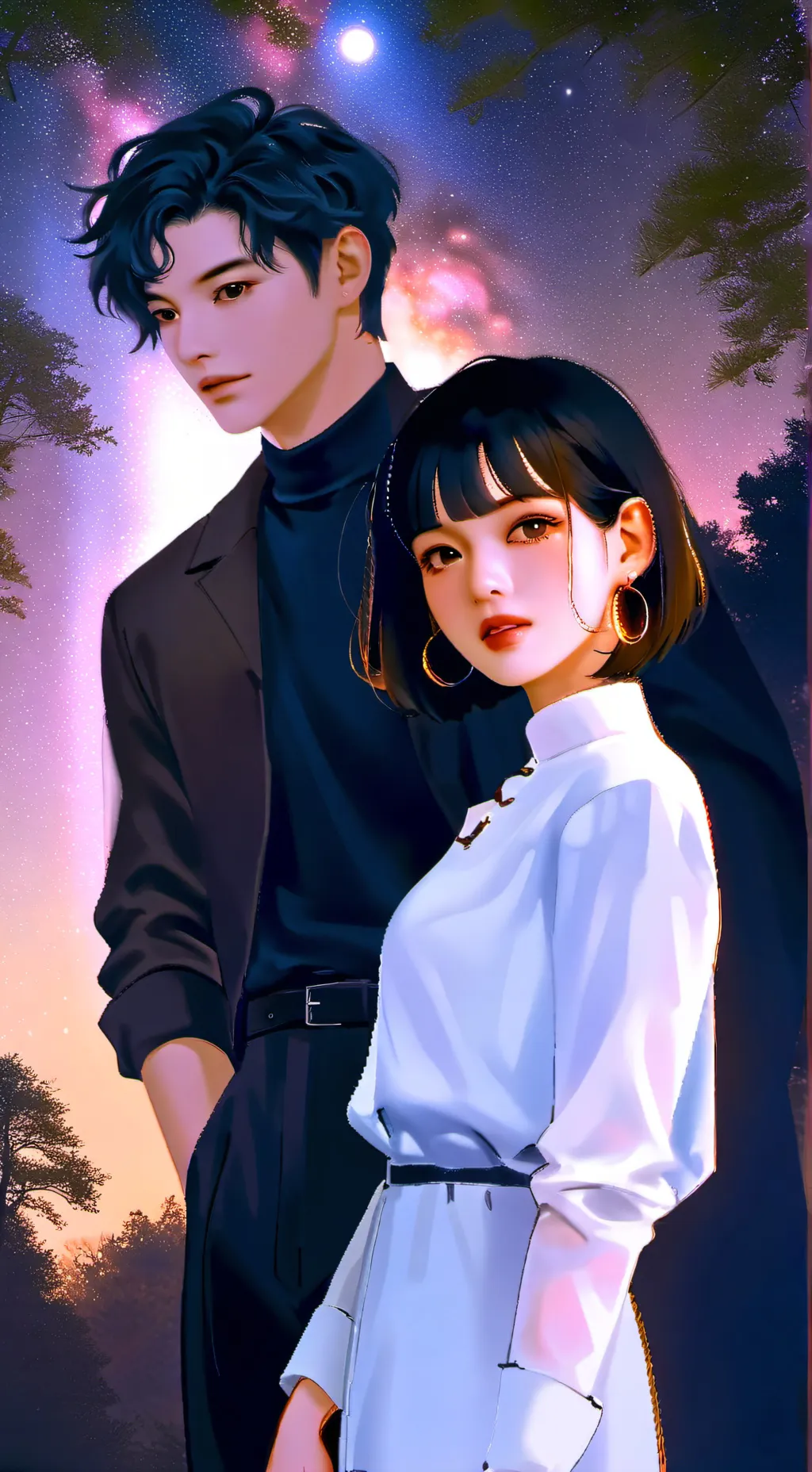 ai character: Tu, yo y él  background